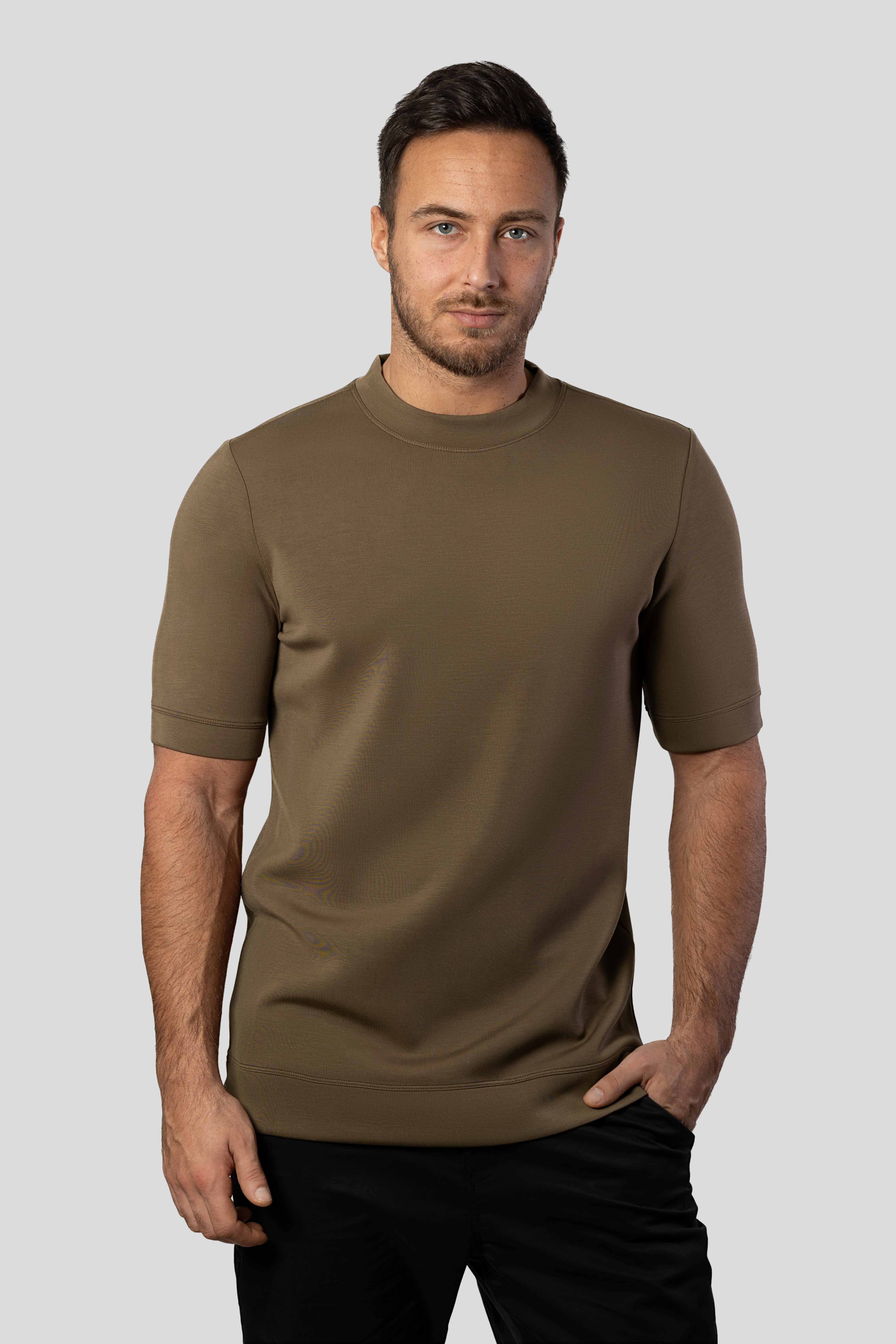 Modal Blend Short Sleeve Tee:Slim Fit