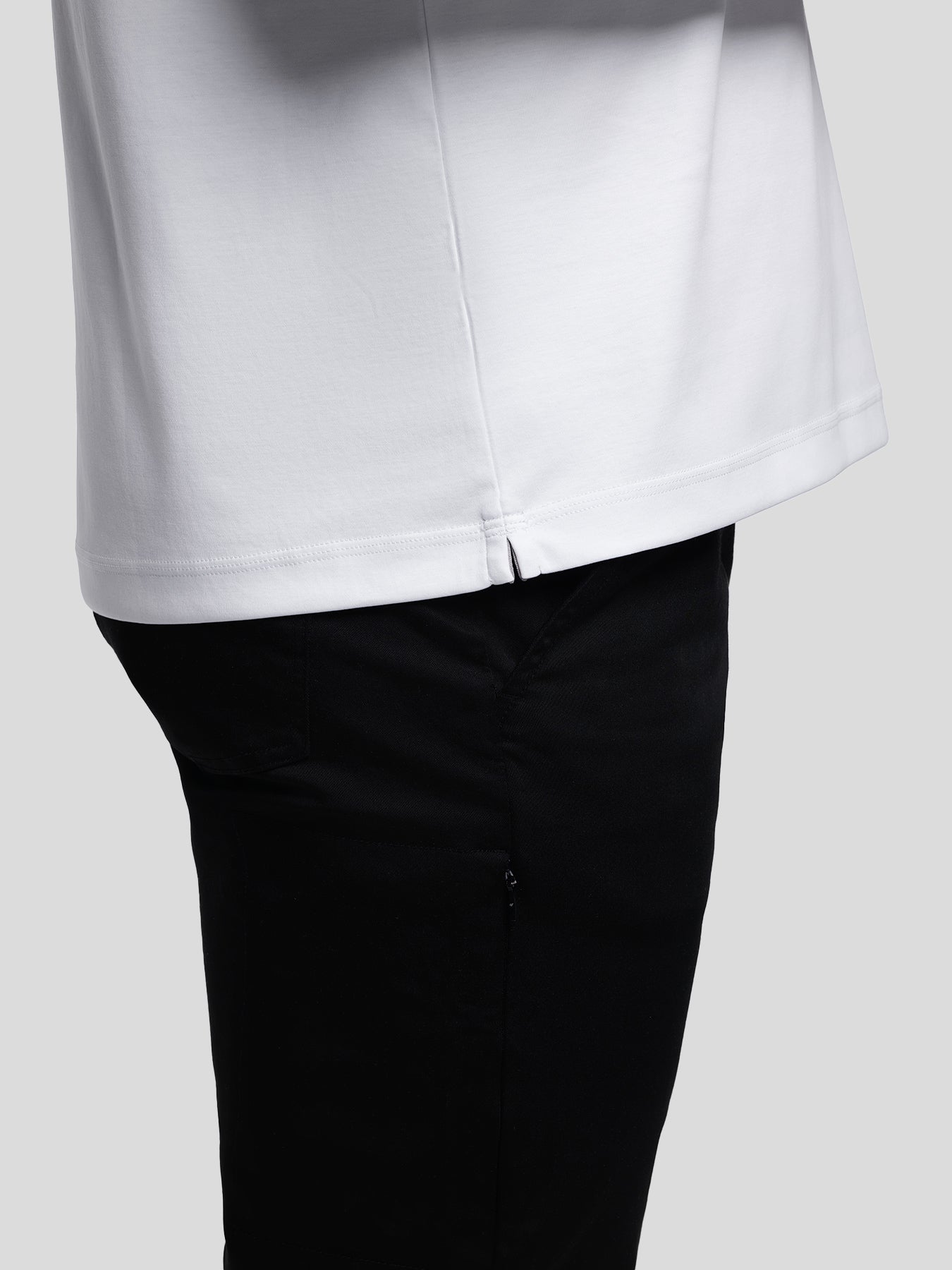 CloudWear 2.0 Split-Hem Long Sleeve Tee: Slim Fit