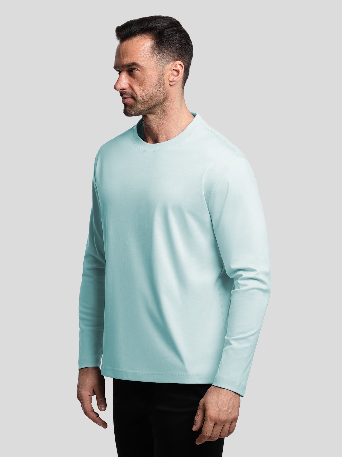 CloudWear 2.0 Split-Hem Long Sleeve Tee: Slim Fit