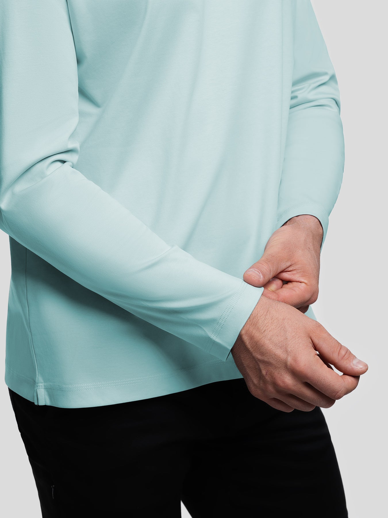 CloudWear 2.0 Split-Hem Long Sleeve Tee: Slim Fit