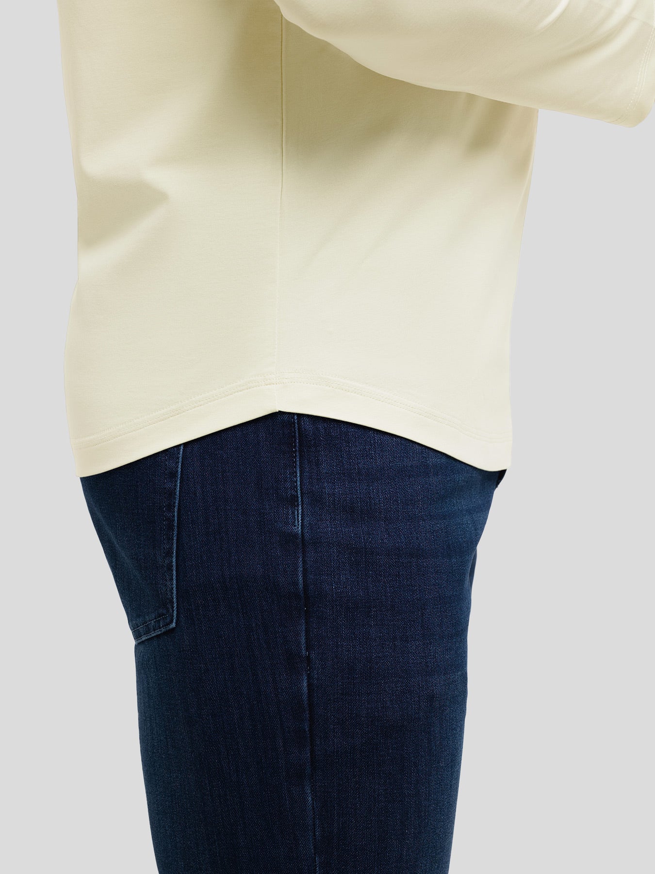 StaySmooth Slim Fit Long Sleeve Curve Hem Tee: New Colors