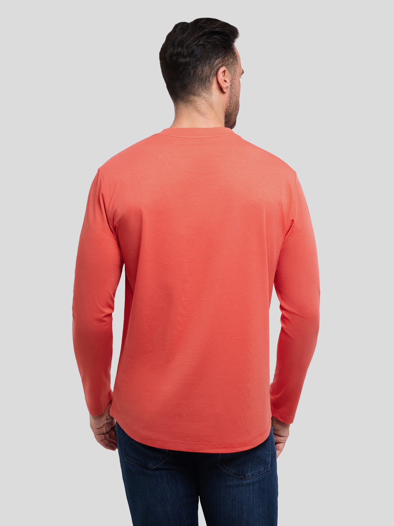 StaySmooth Slim Fit Long Sleeve Curve Hem Tee: New Colors