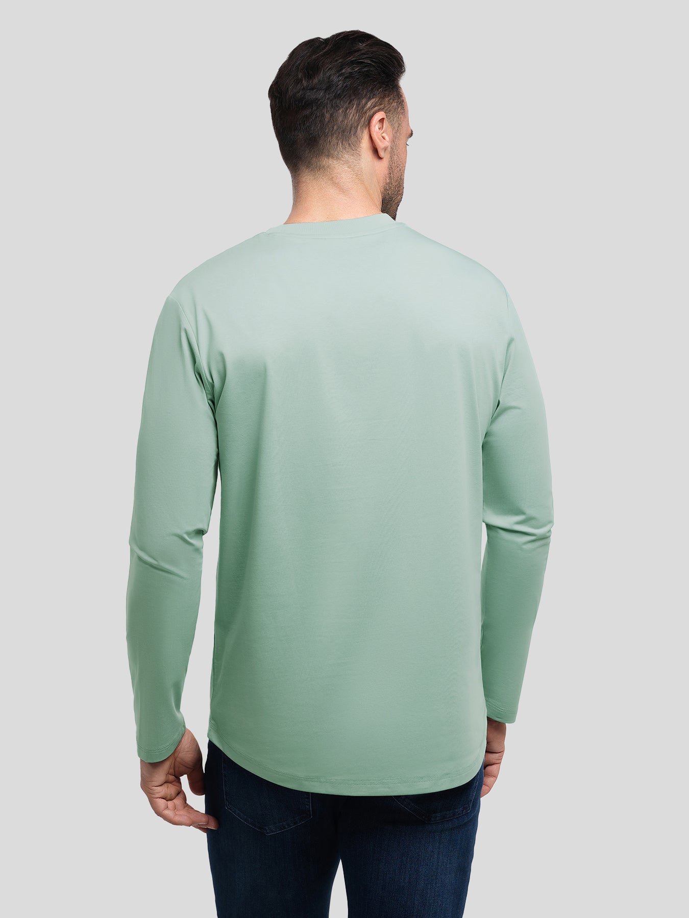StaySmooth Slim Fit Long Sleeve Curve Hem Tee: New Colors