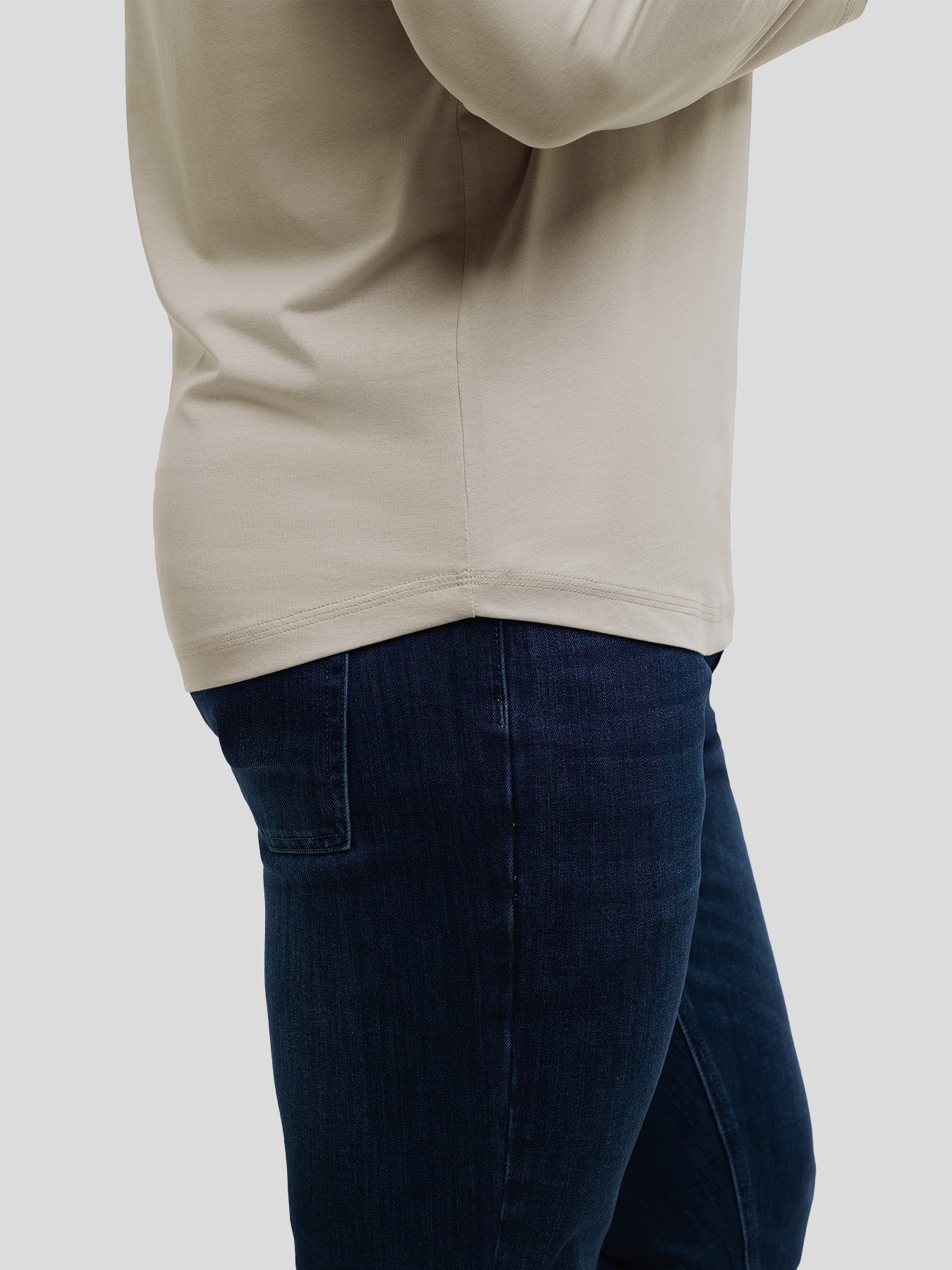 StaySmooth Slim Fit Long Sleeve Curve Hem Tee: New Colors