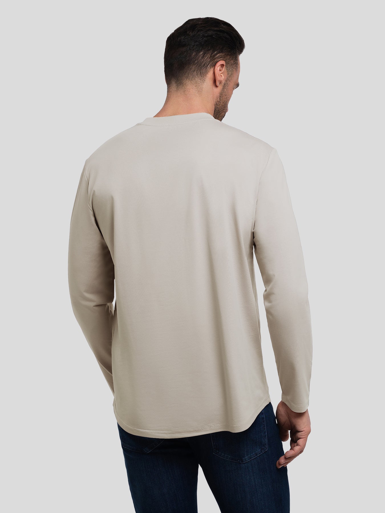 StaySmooth Slim Fit Long Sleeve Curve Hem Tee: New Colors