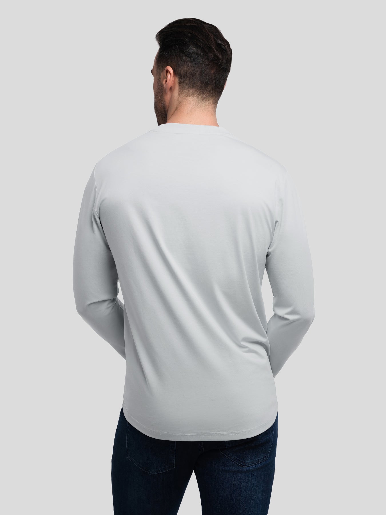 StaySmooth Slim Fit Long Sleeve Curve Hem Tee: New Colors