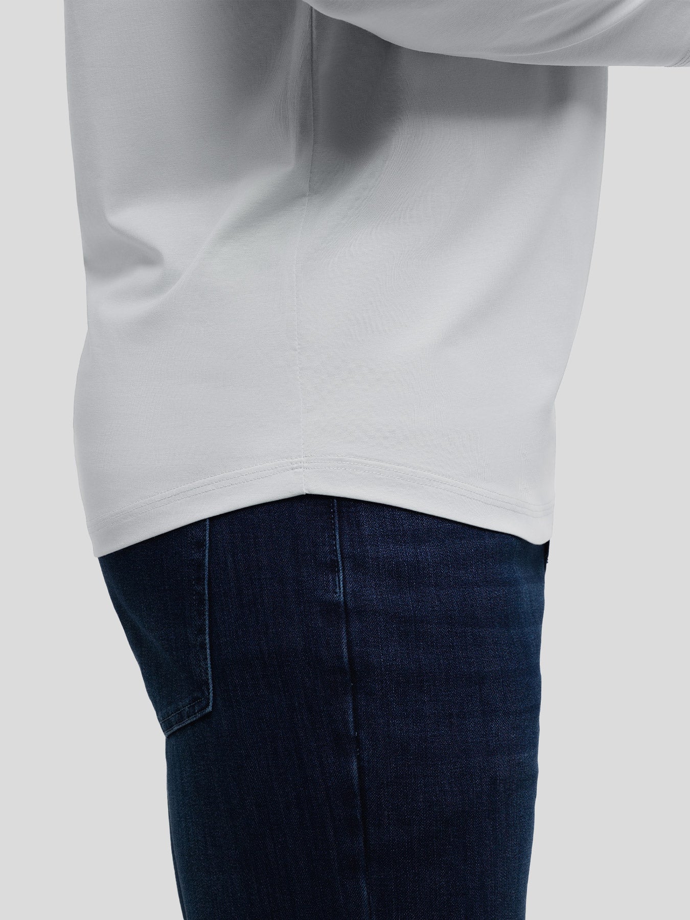 StaySmooth Slim Fit Long Sleeve Curve Hem Tee: New Colors