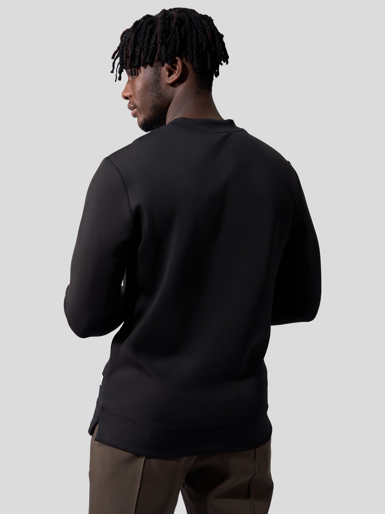 Modal Blend Crew Neck Sweatshirt