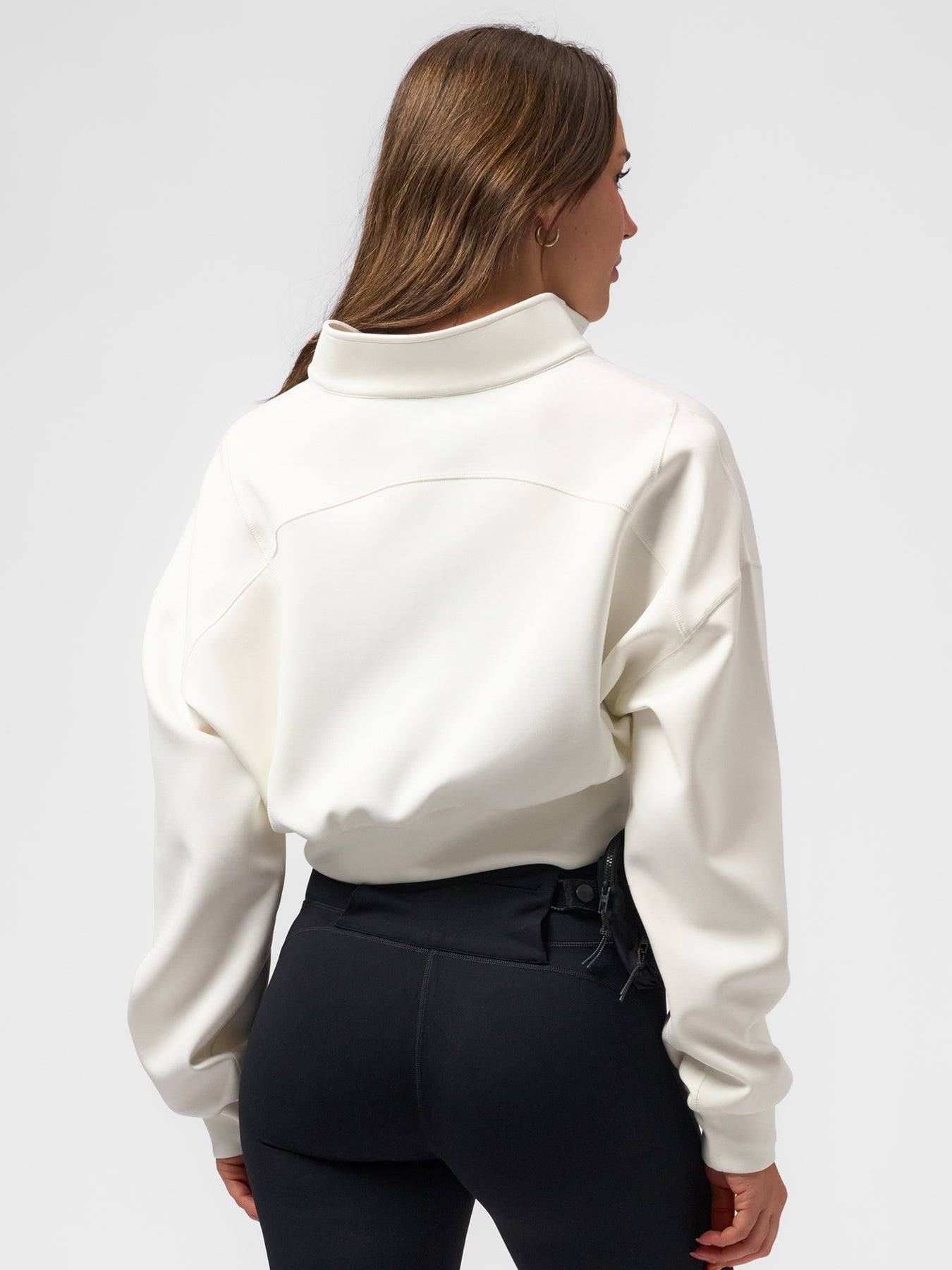 Modal Blend Double Zip Long Sleeve Tee