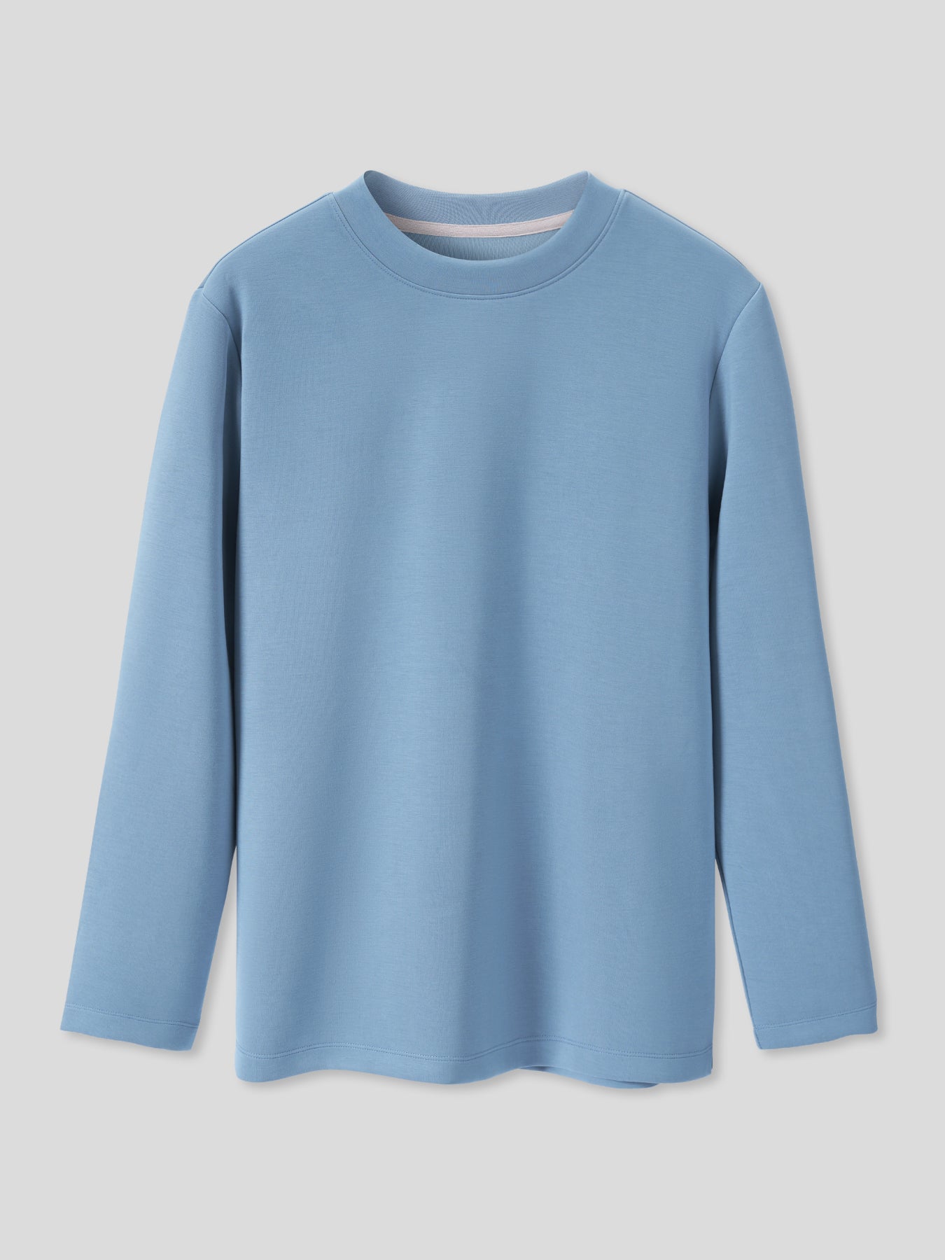 Modal Blend Elbow Patch Long Sleeve Tee:Classic Fit