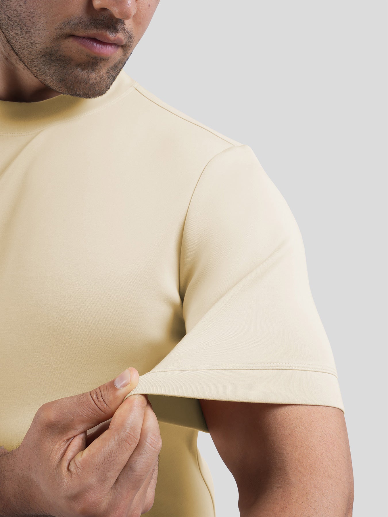 Modal Blend Short Sleeve Tee:Slim Fit