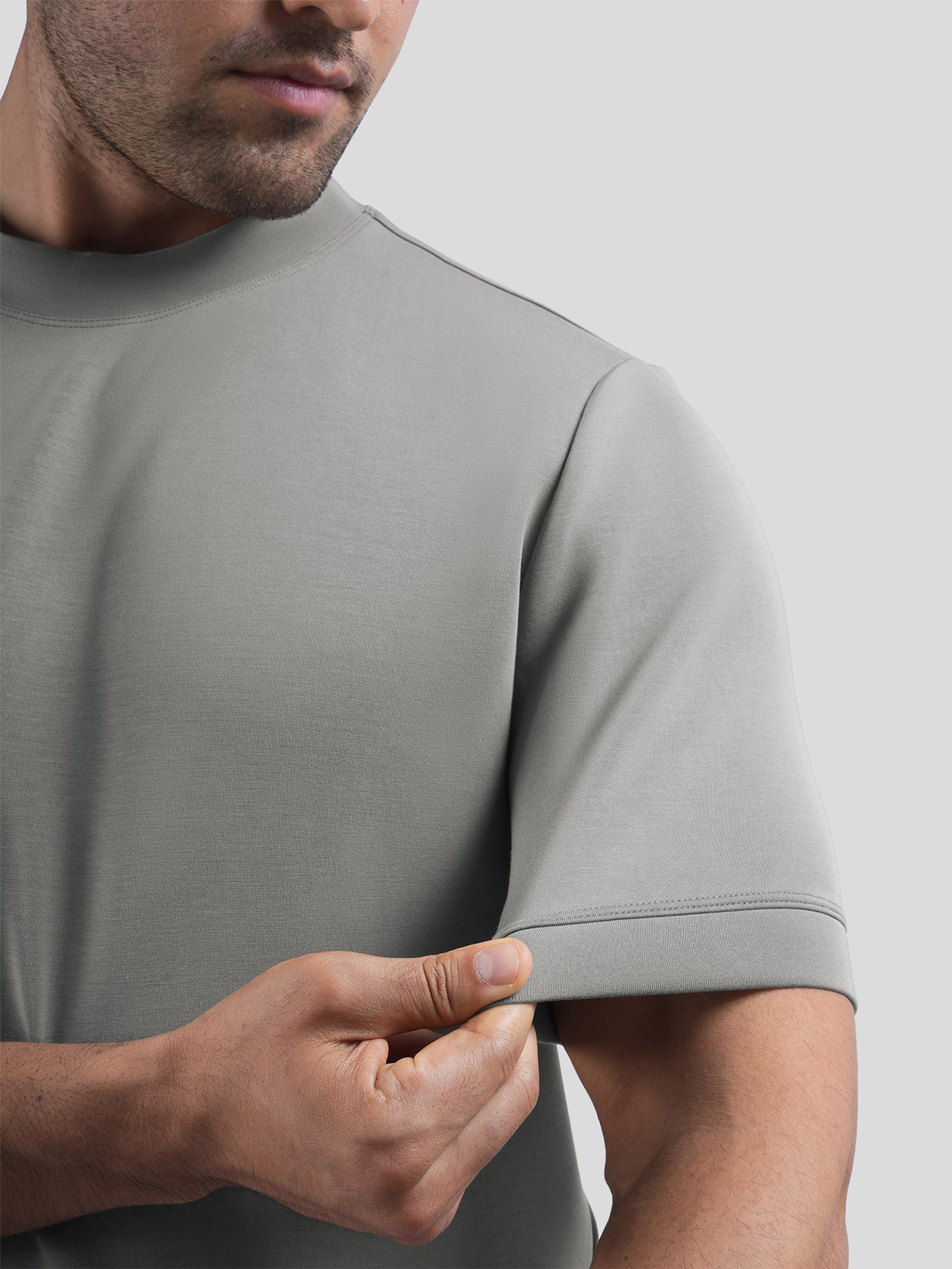 Modal Blend Short Sleeve Tee:Slim Fit