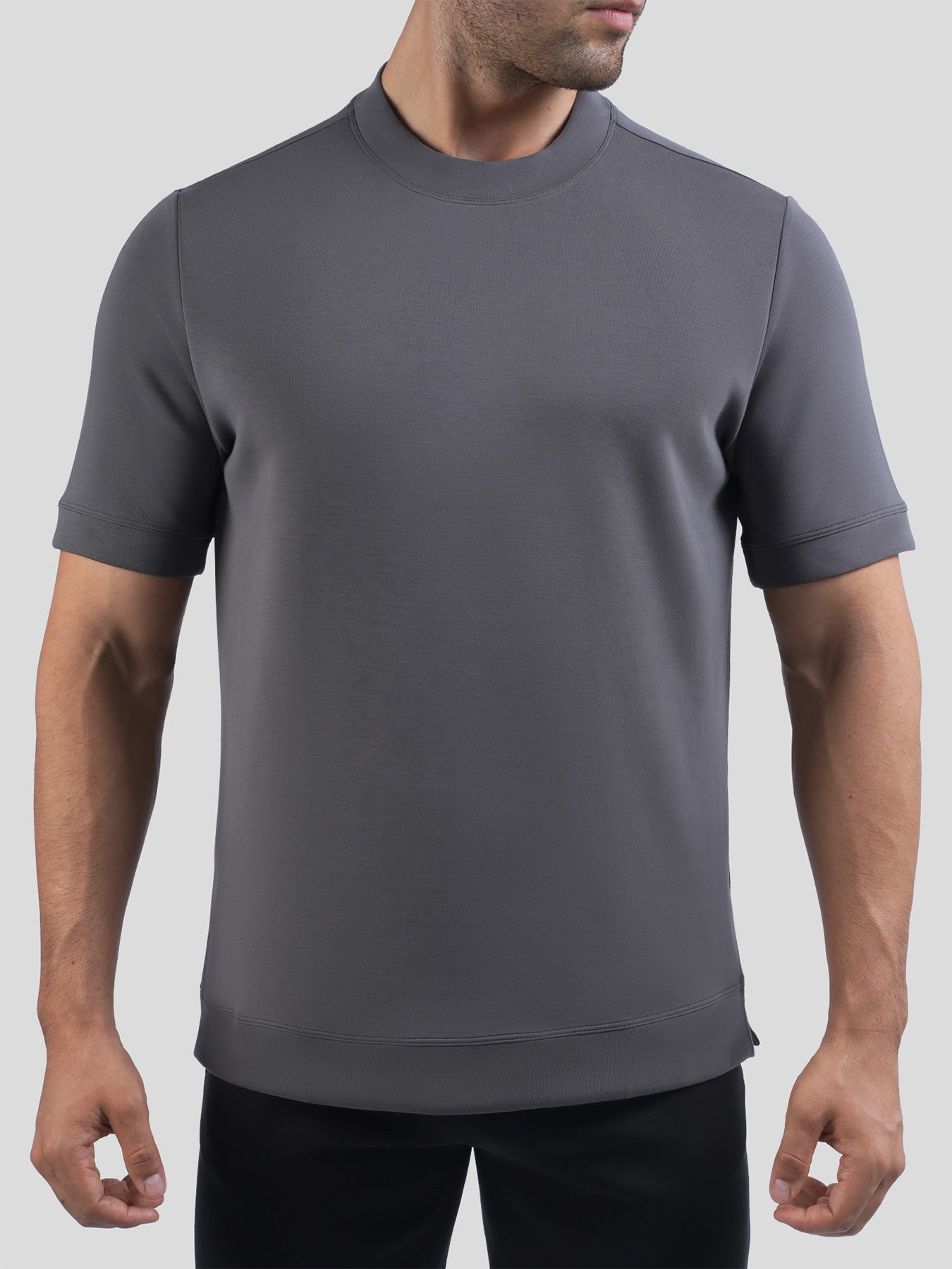 Modal Blend Short Sleeve Tee:Slim Fit