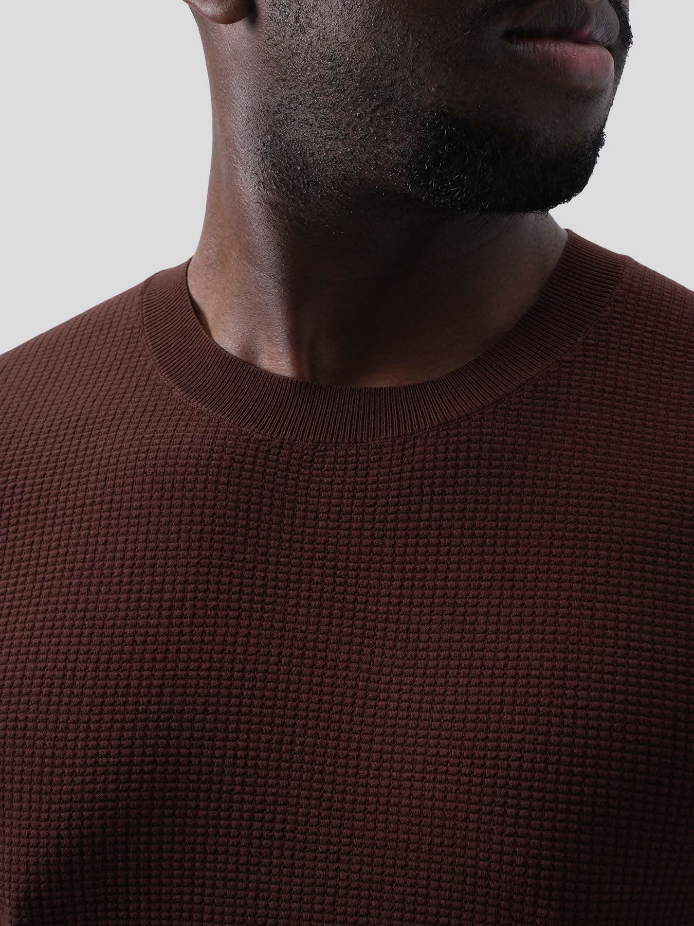 GentleKnit Honeycomb Short Sleeve Knitted T-Shirt