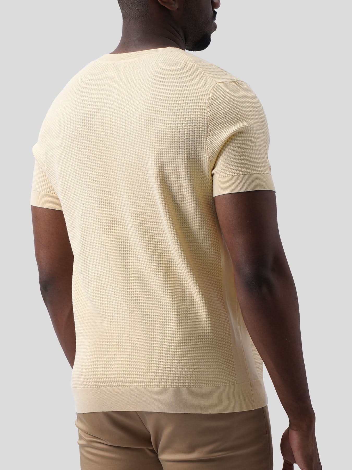 GentleKnit Honeycomb Short Sleeve Knitted T-Shirt