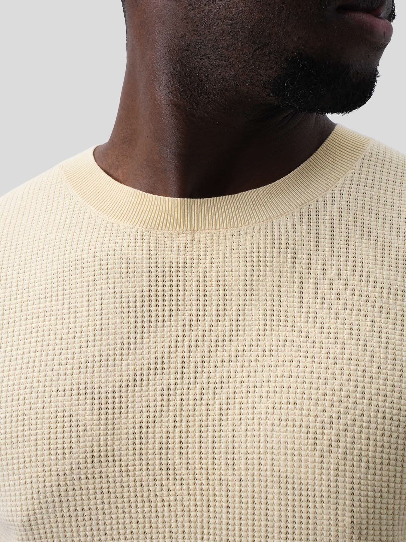 GentleKnit Honeycomb Short Sleeve Knitted T-Shirt