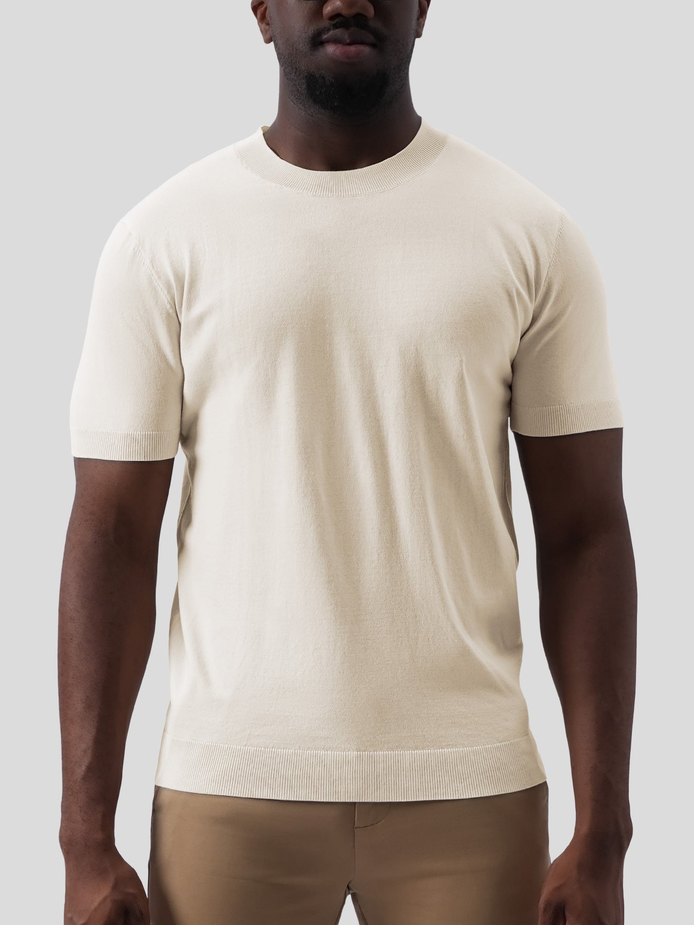 GentleKnit Short Sleeve Knitted T-Shirt