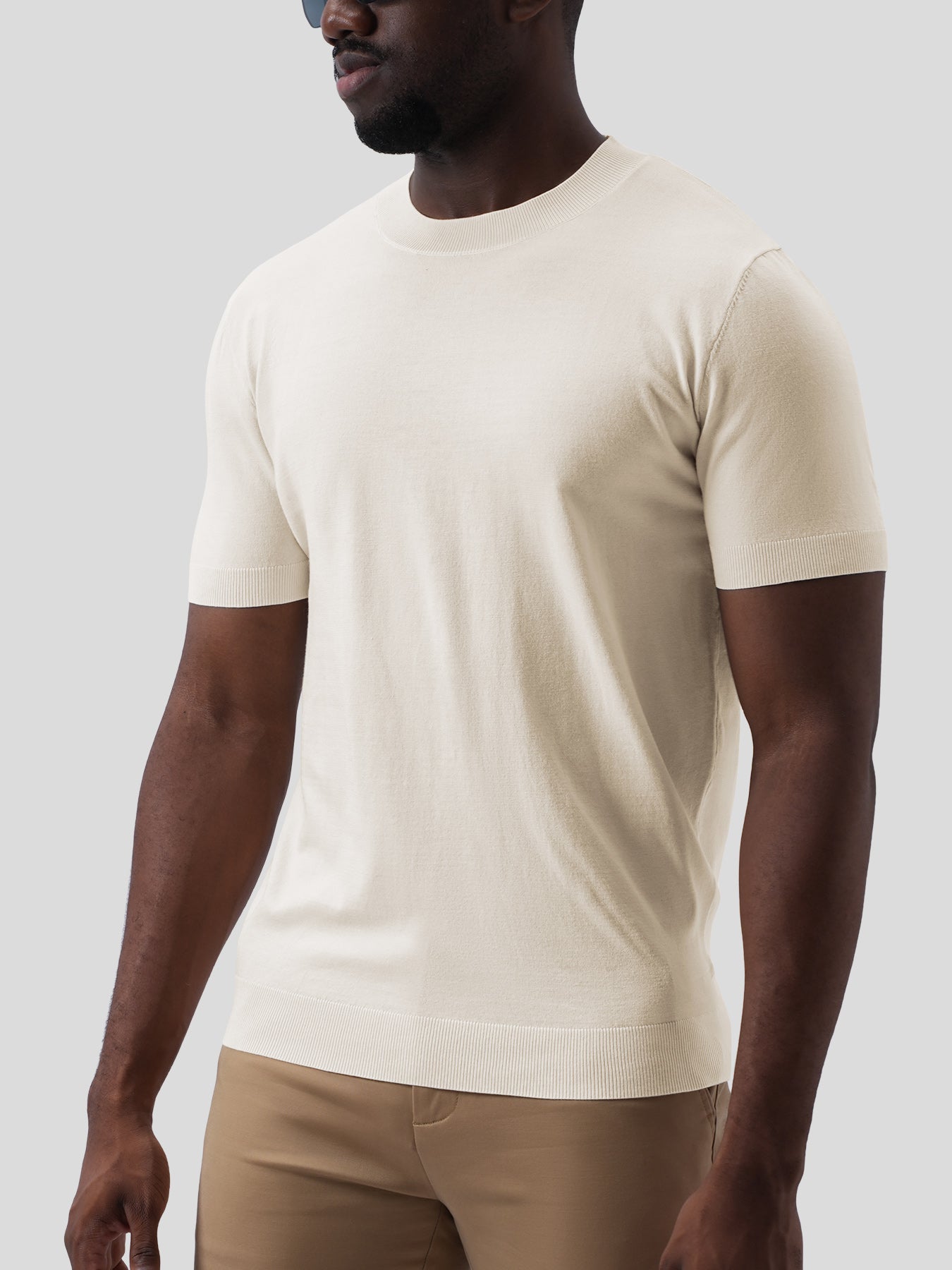 GentleKnit Short Sleeve Knitted T-Shirt