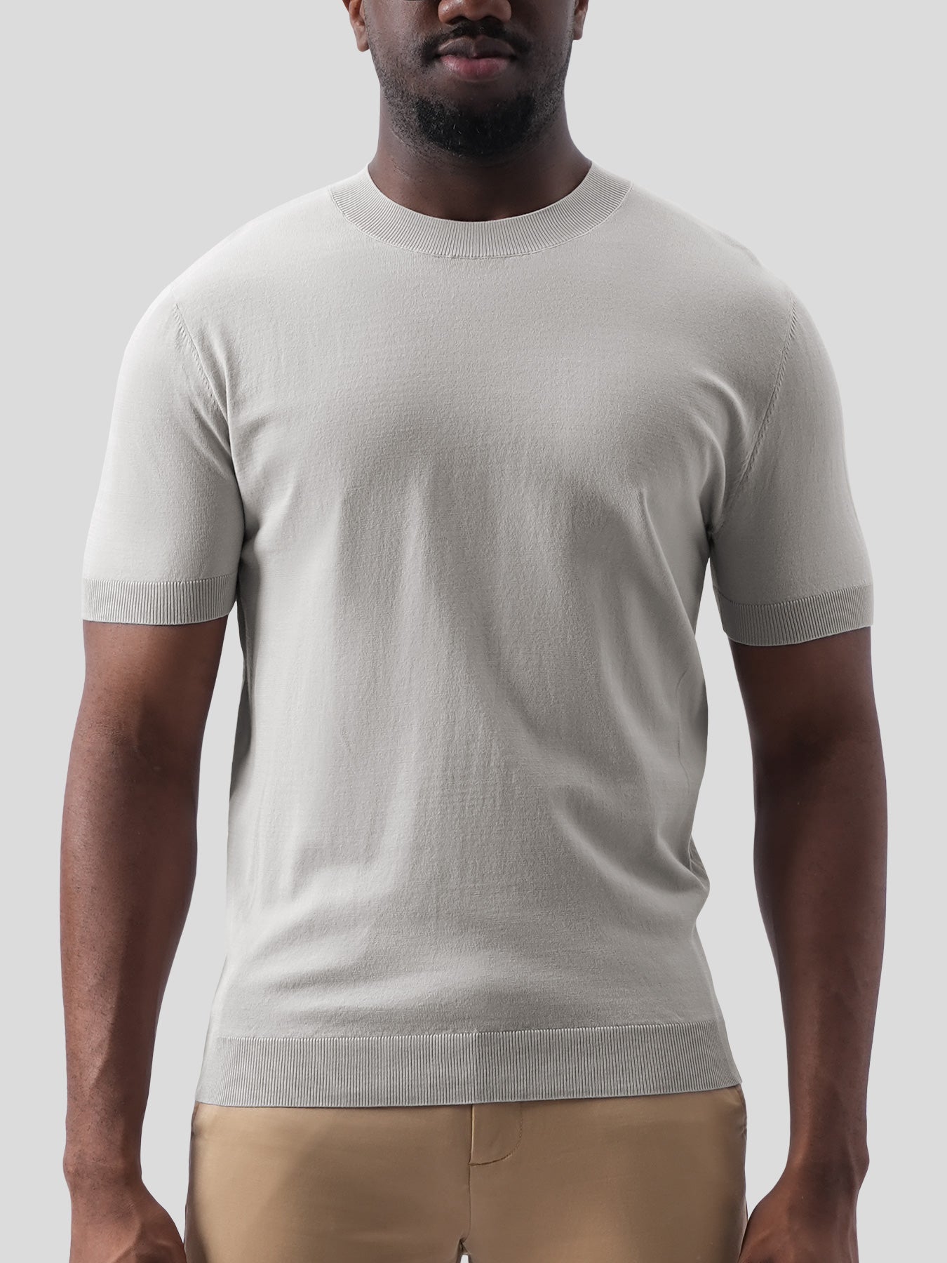 GentleKnit Short Sleeve Knitted T-Shirt