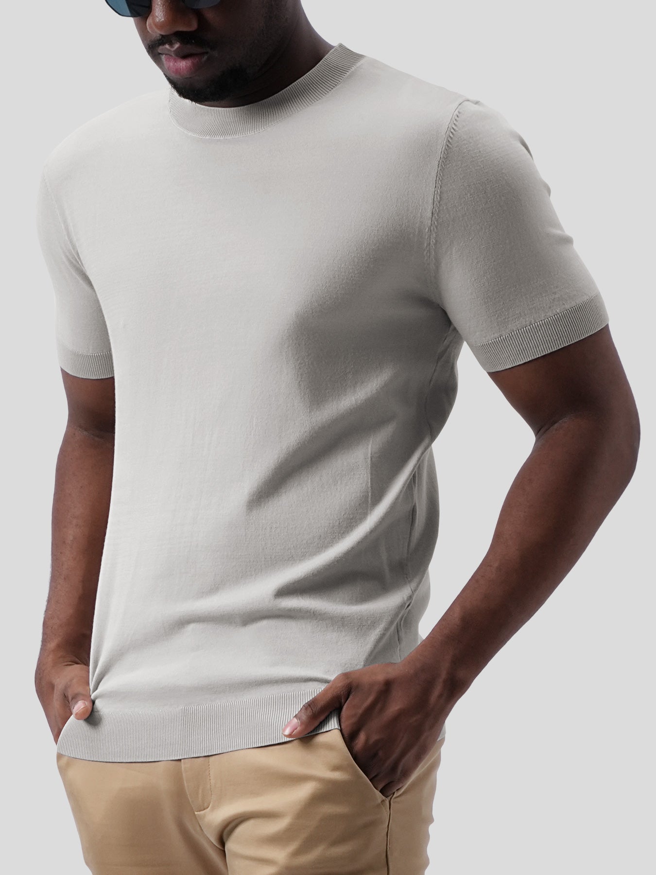 GentleKnit Short Sleeve Knitted T-Shirt