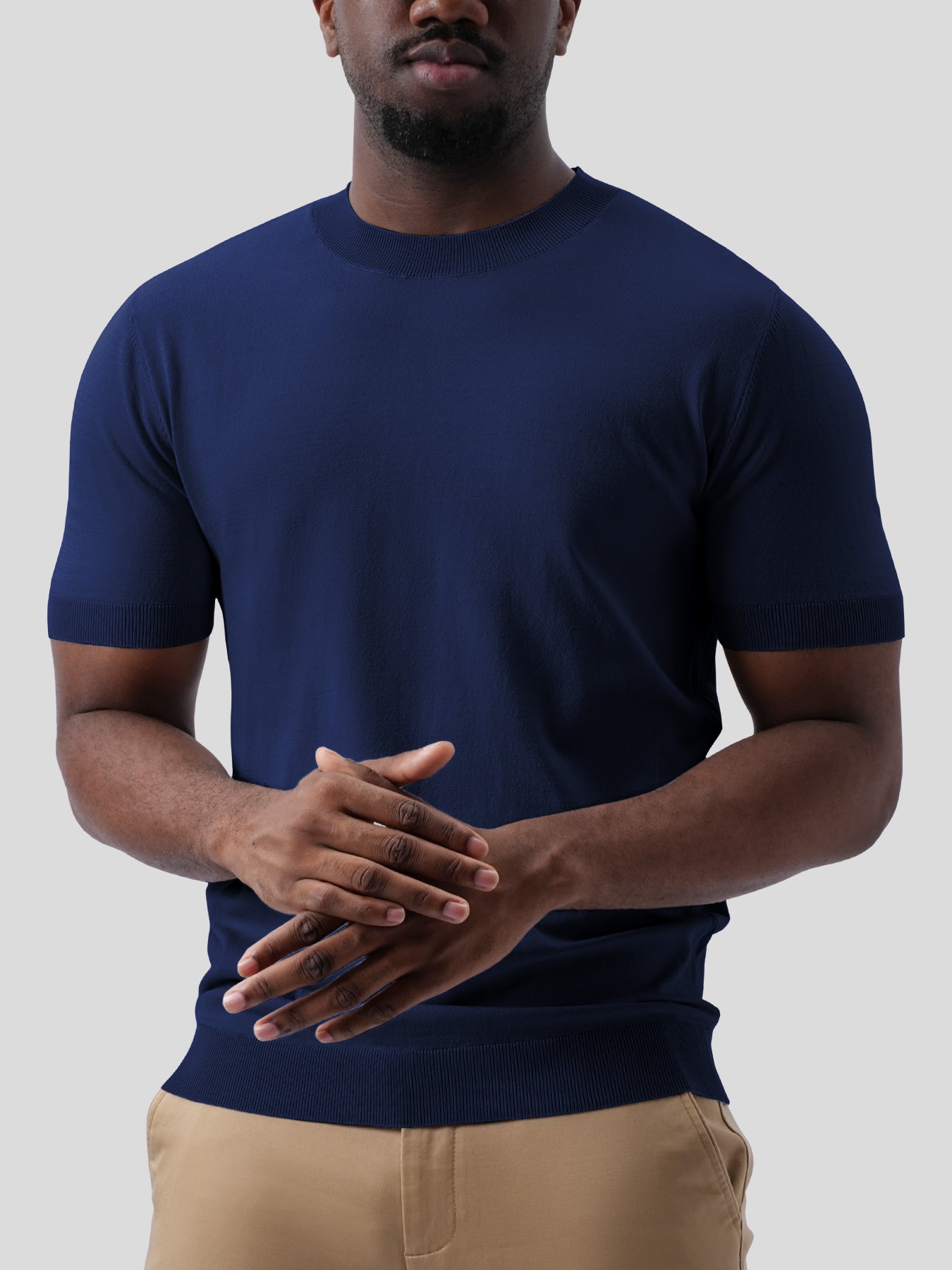 GentleKnit Short Sleeve Knitted T-Shirt