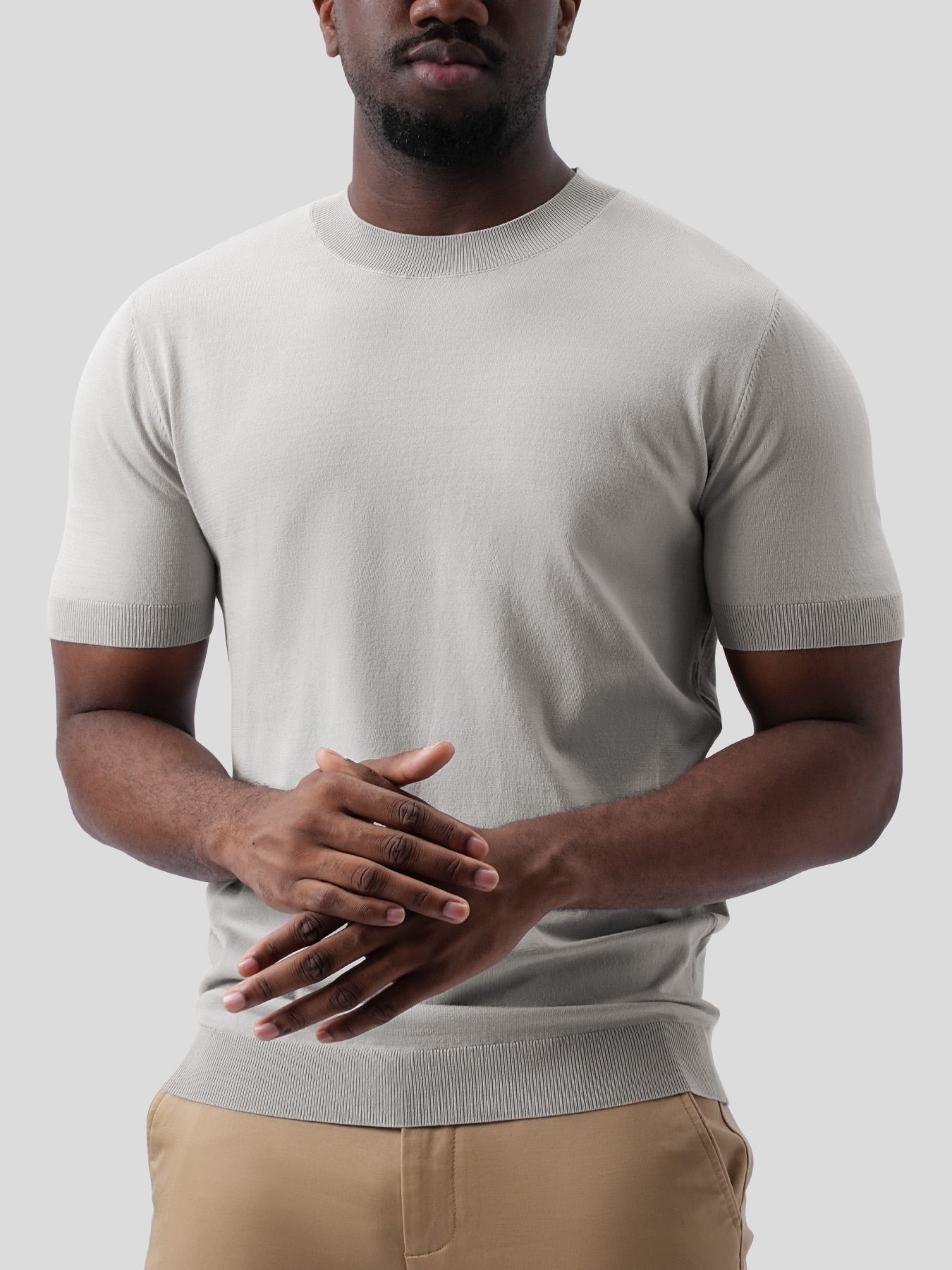 GentleKnit Short Sleeve Knitted T-Shirt