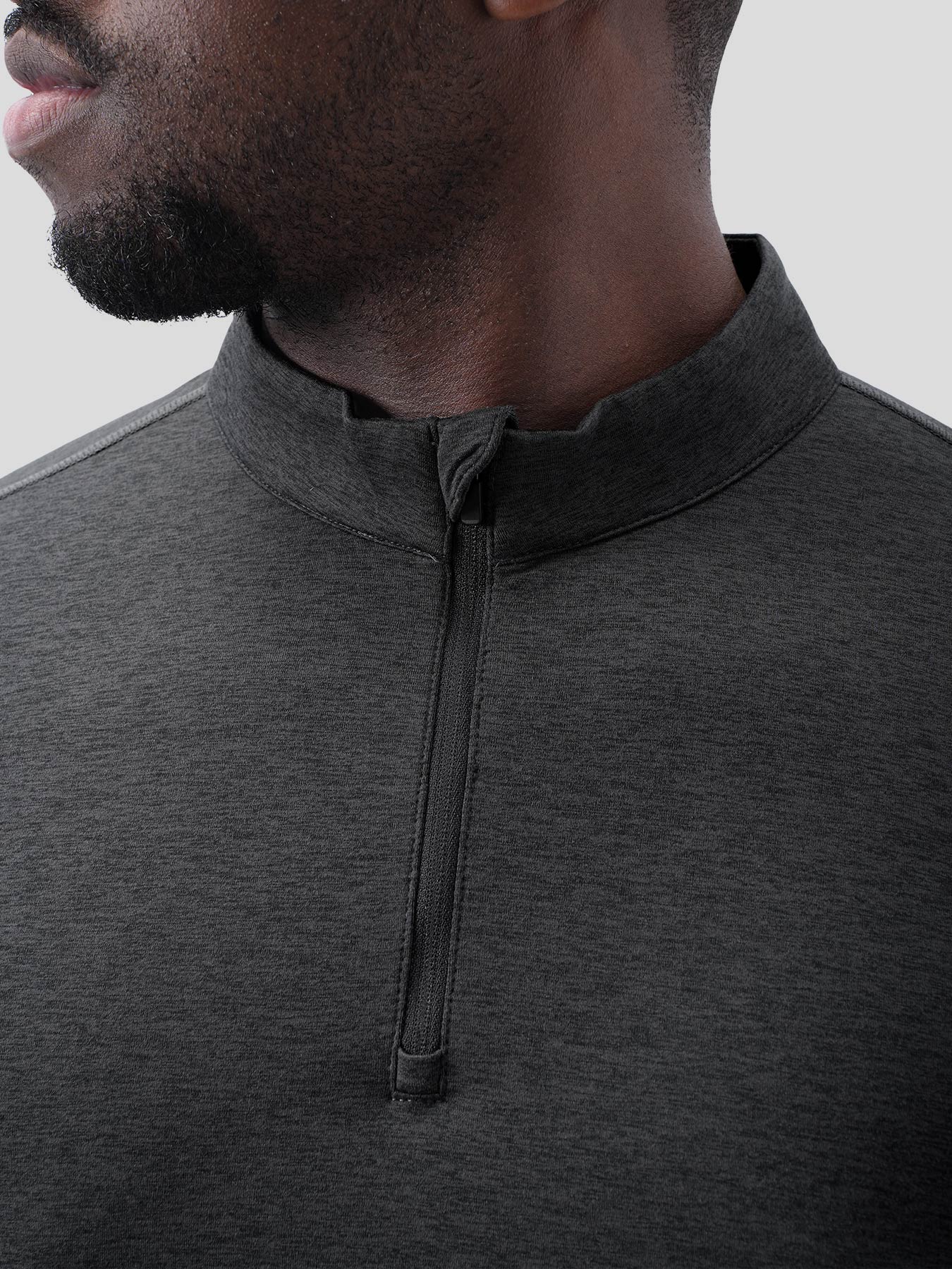 Velou Half Zip Long Sleeve Tee