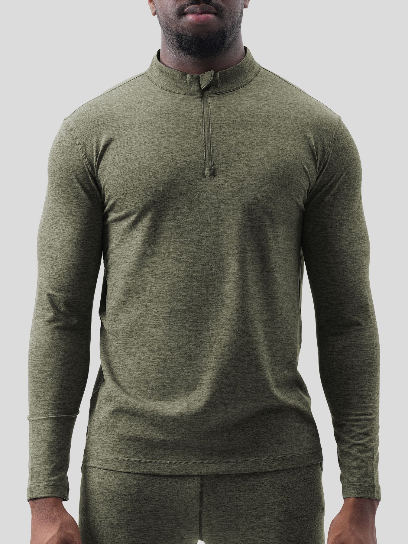 Velou Half Zip Long Sleeve Tee
