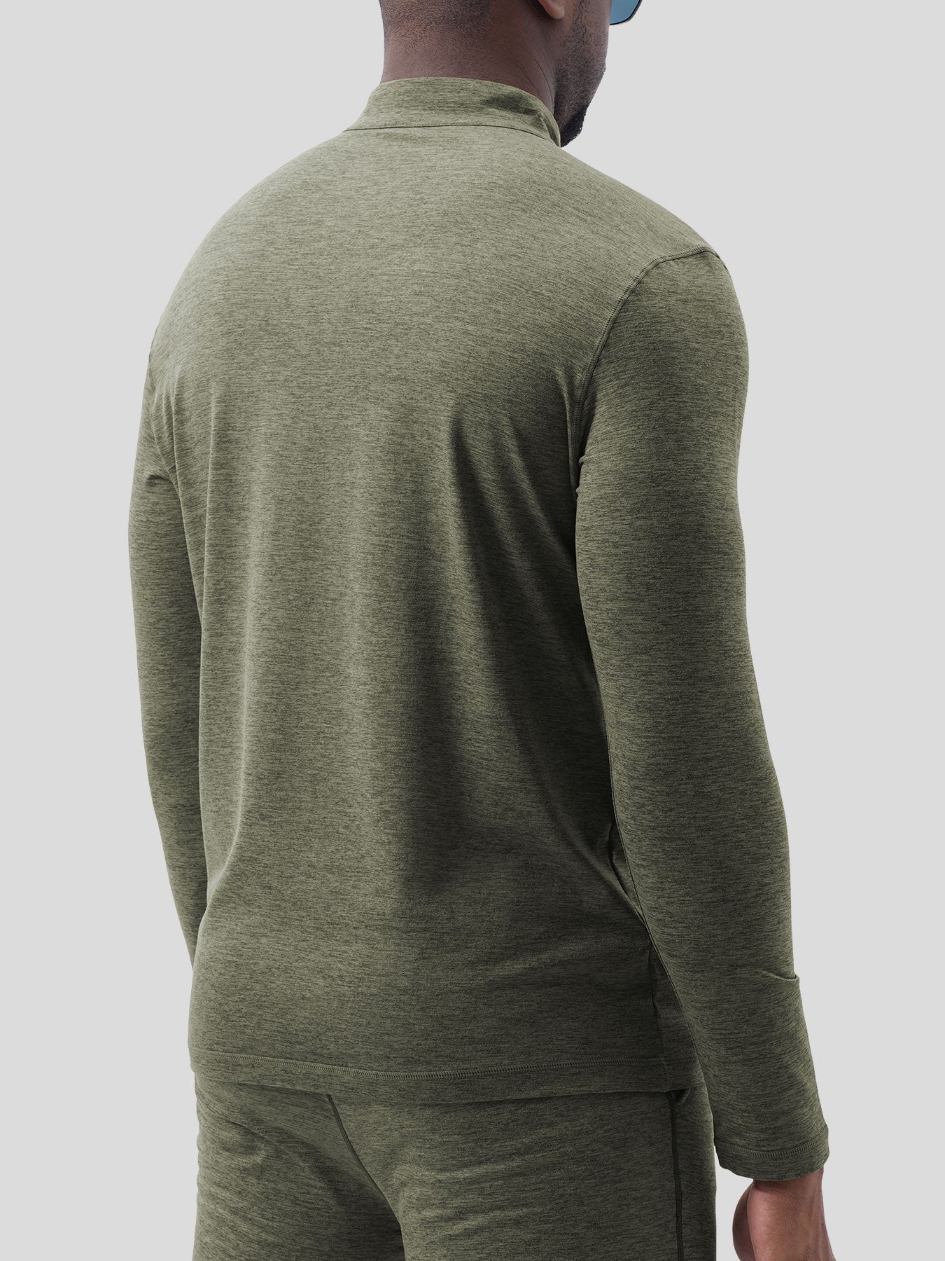 Velou Half Zip Long Sleeve Tee