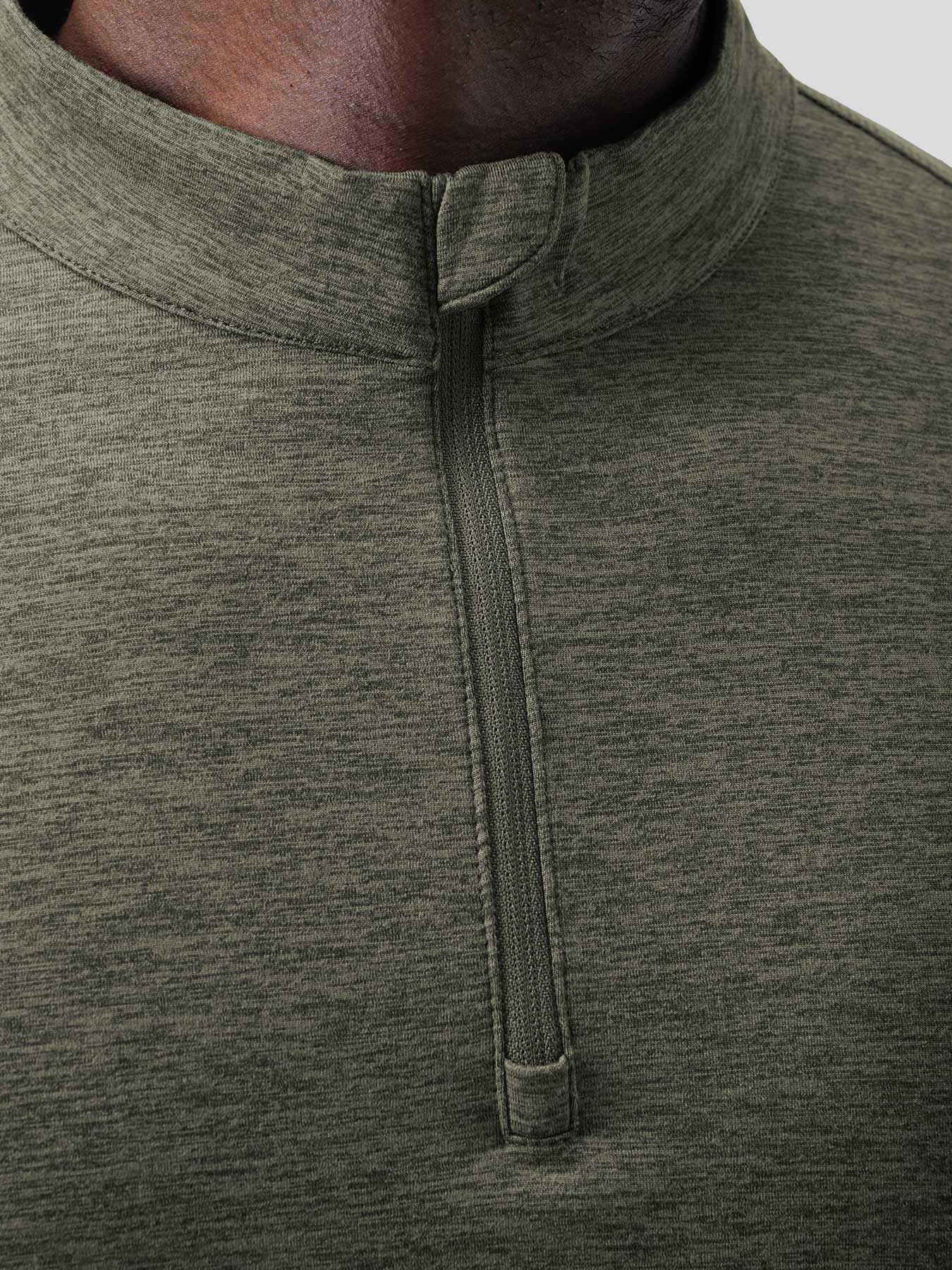 Velou Half Zip Long Sleeve Tee