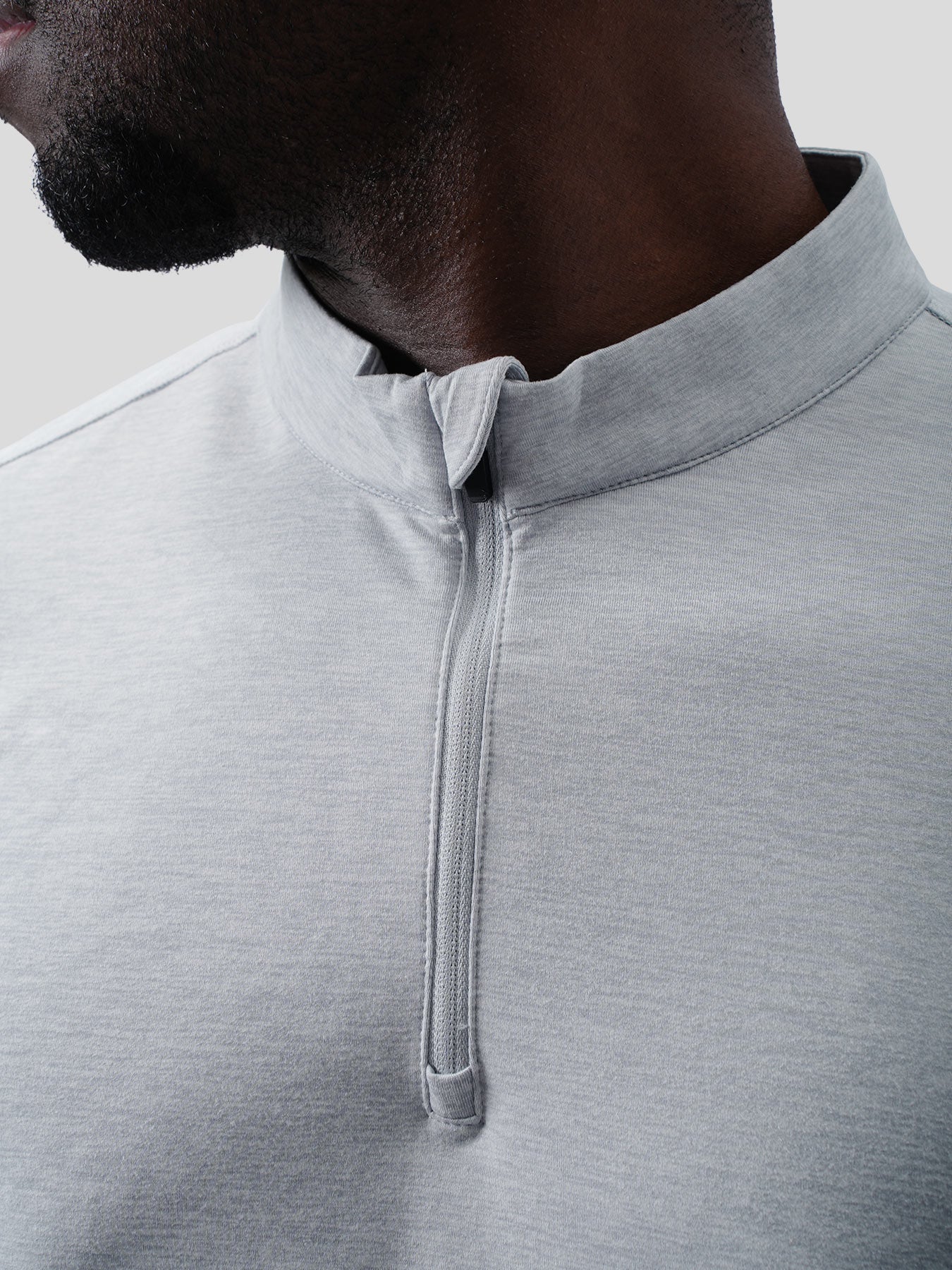 Velou Half Zip Long Sleeve Tee