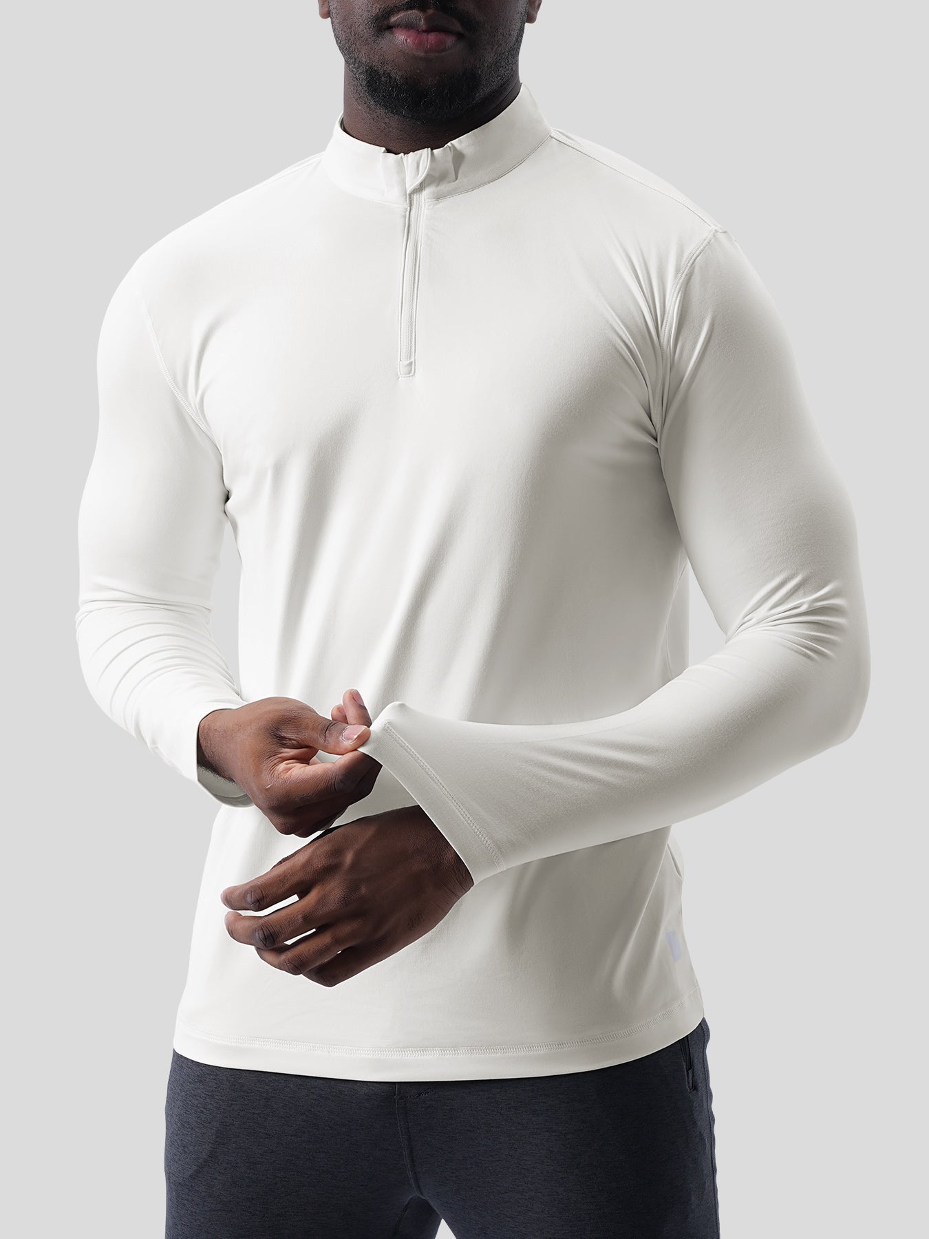 Velou Half Zip Long Sleeve Tee