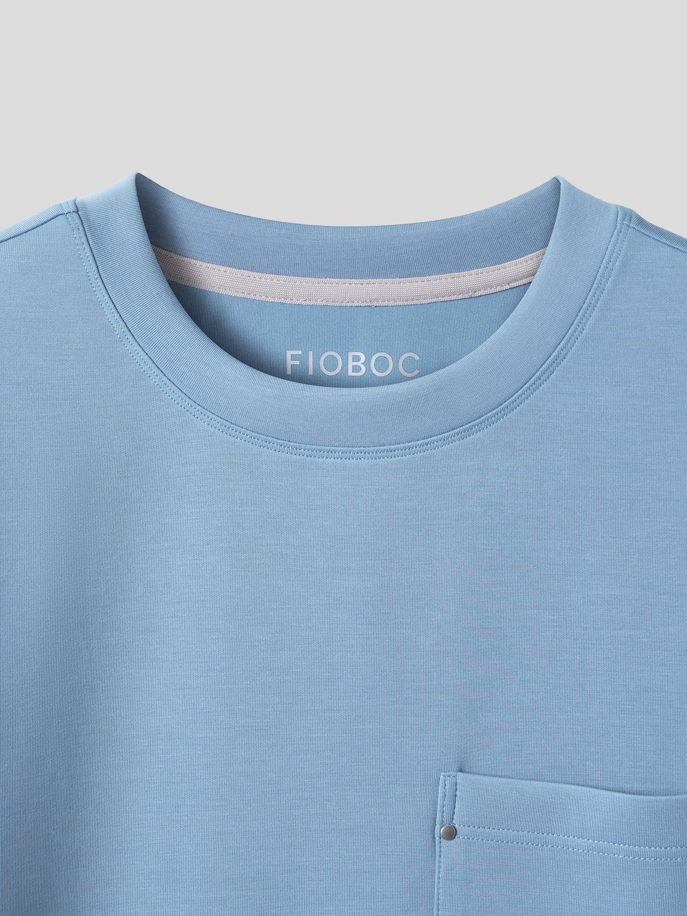 Modal Blend Pocket Tee with Rivet