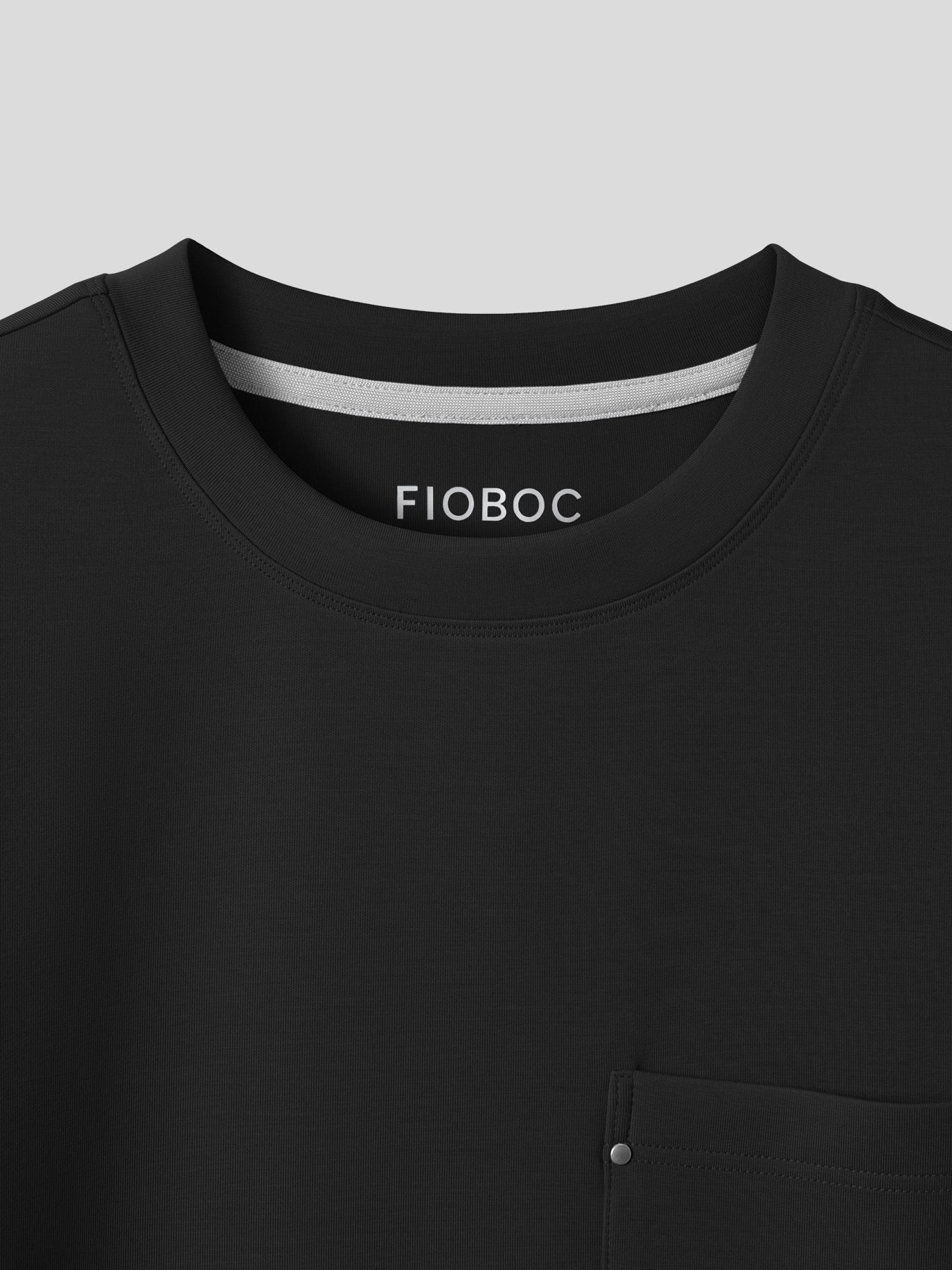 Modal Blend Pocket Tee with Rivet