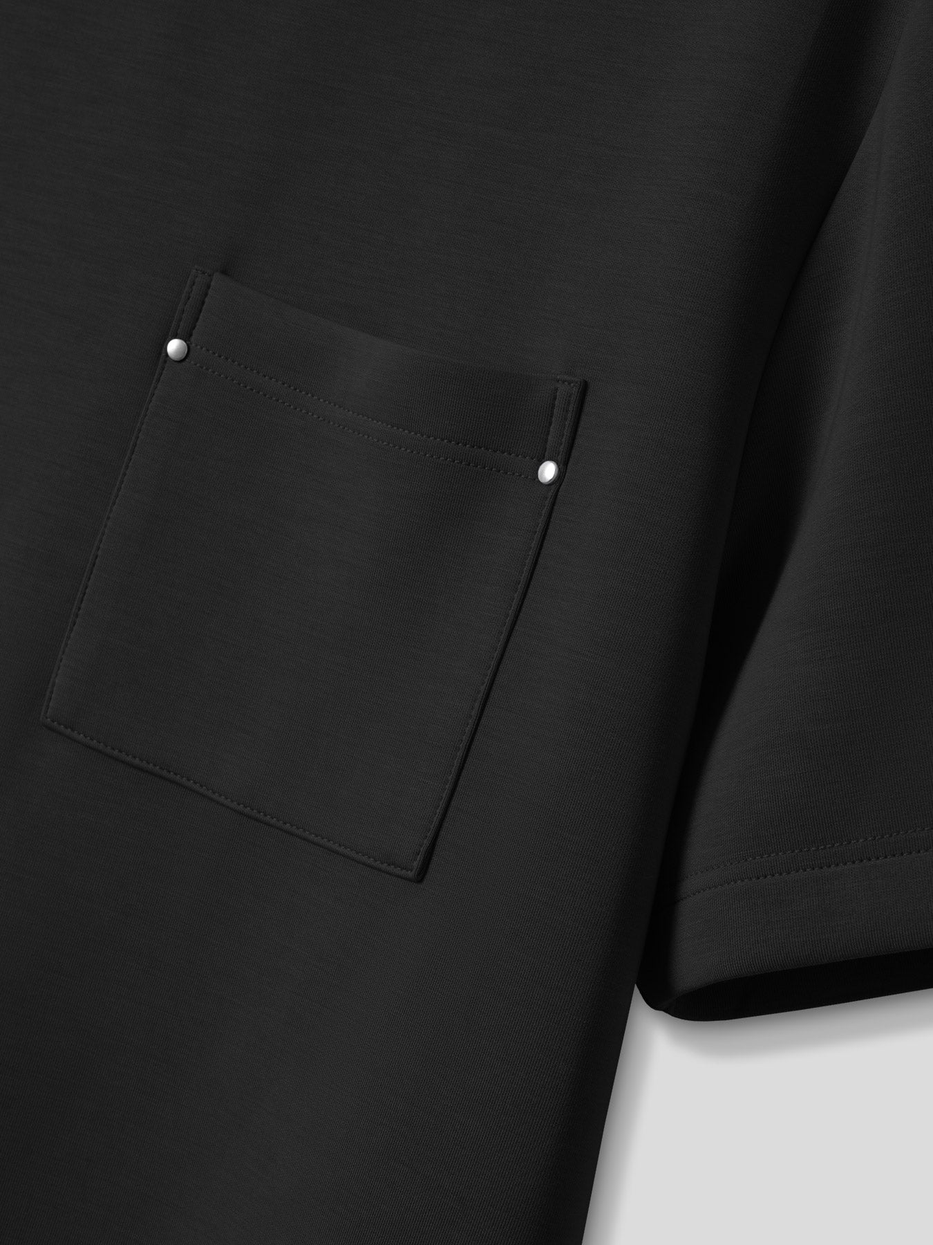 Modal Blend Pocket Tee with Rivet