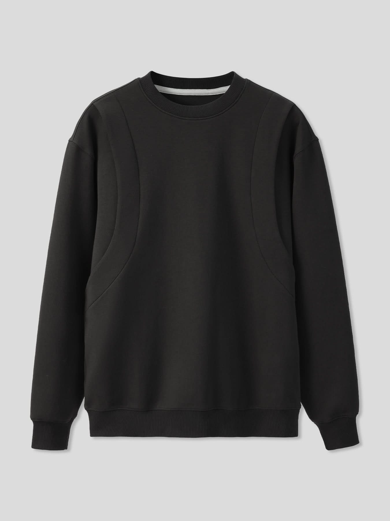 Cozyspacer Layered Sweatshirt And Wide Leg Pants Set