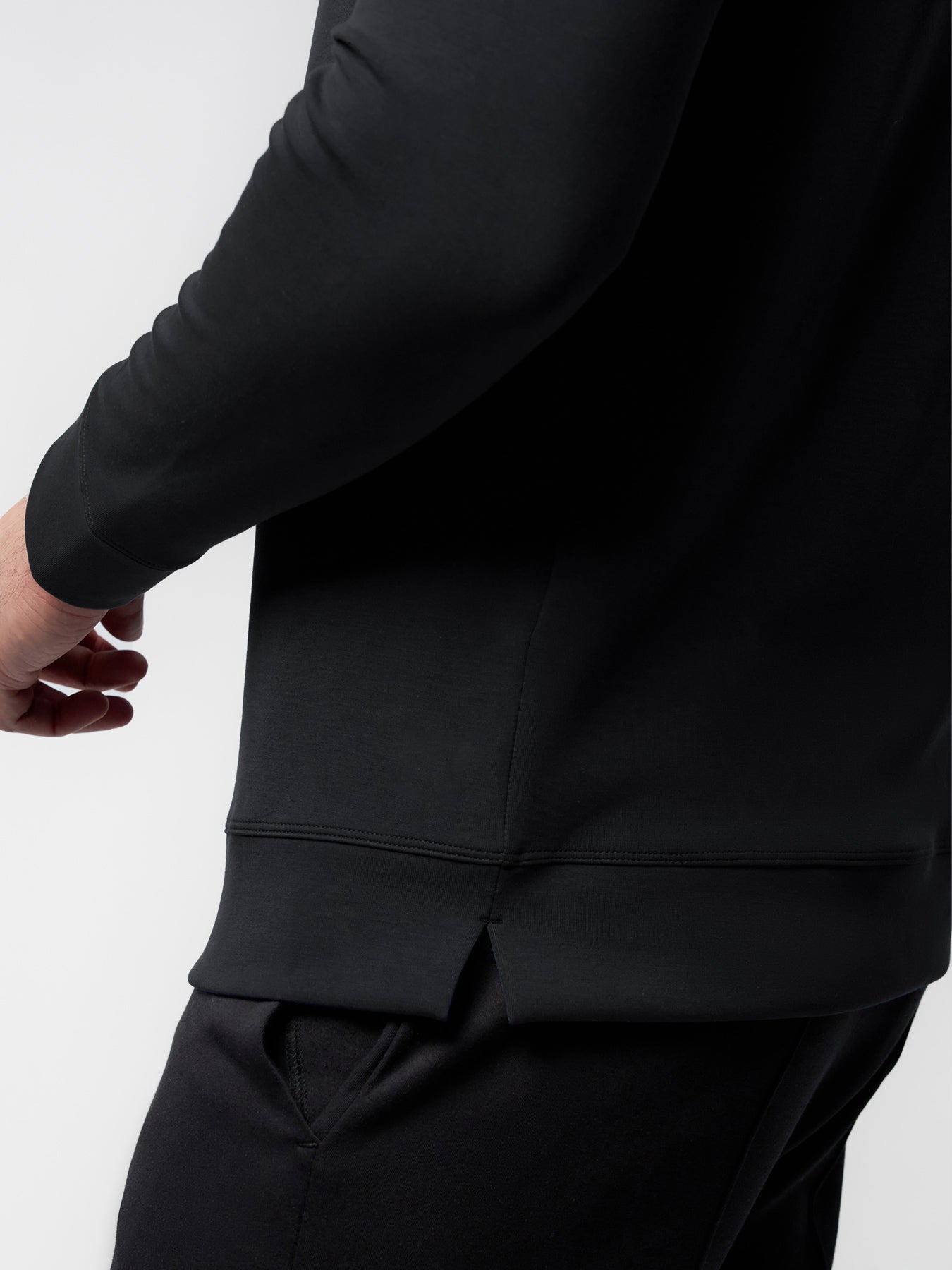 Modal Blend Crew Neck Sweatshirt