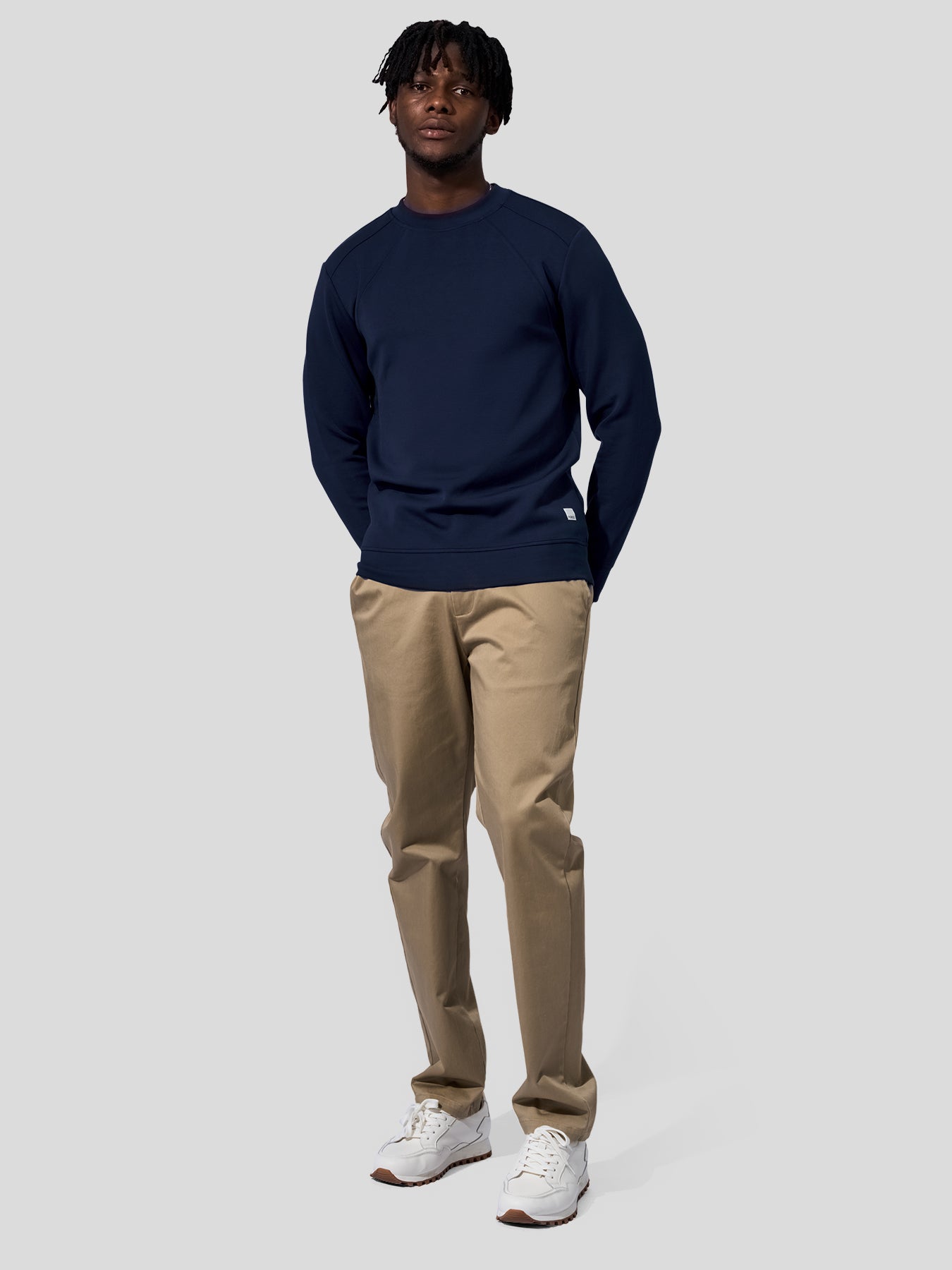 Modal Blend Fall Panel Sweatshirt Wrinkle Resistant Daily Wear