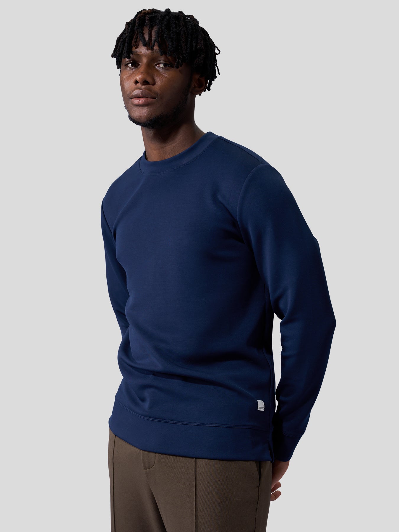 Modal Blend Crew Neck Sweatshirt