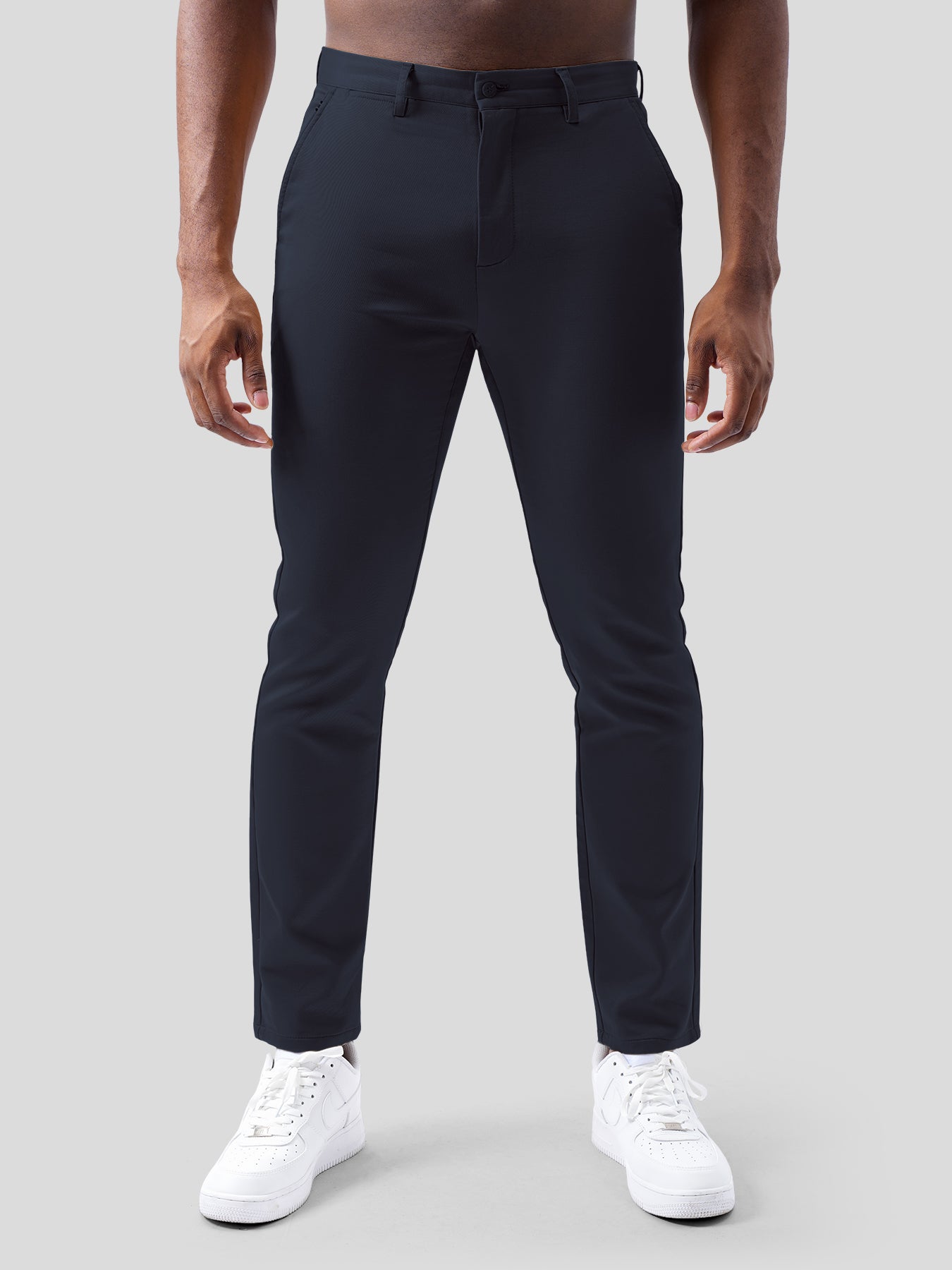 Cotton Sateen Chino Pants Stretch Work Travel