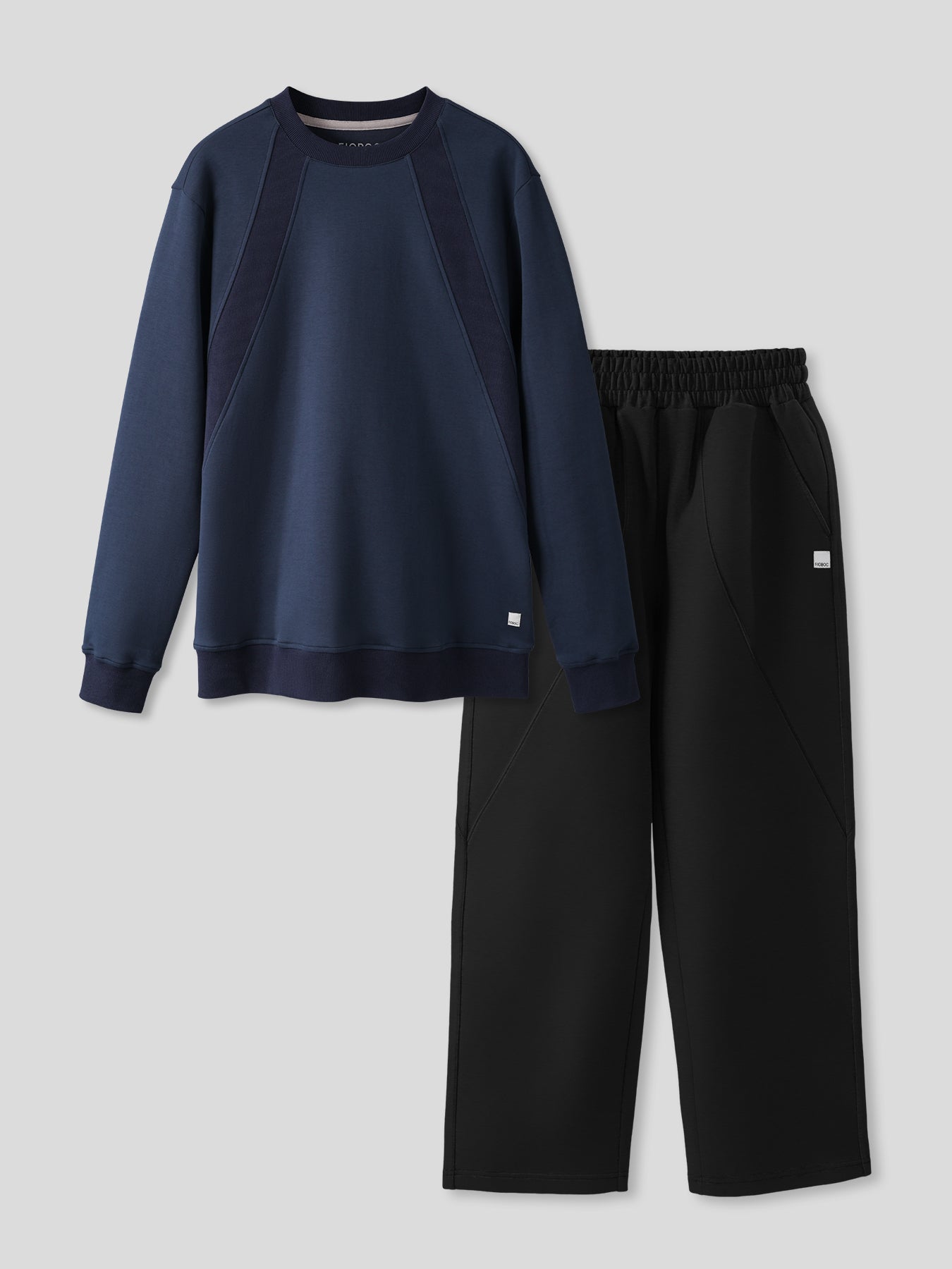 Weekend Performance Sweatshirt And Wide Leg Pants Set