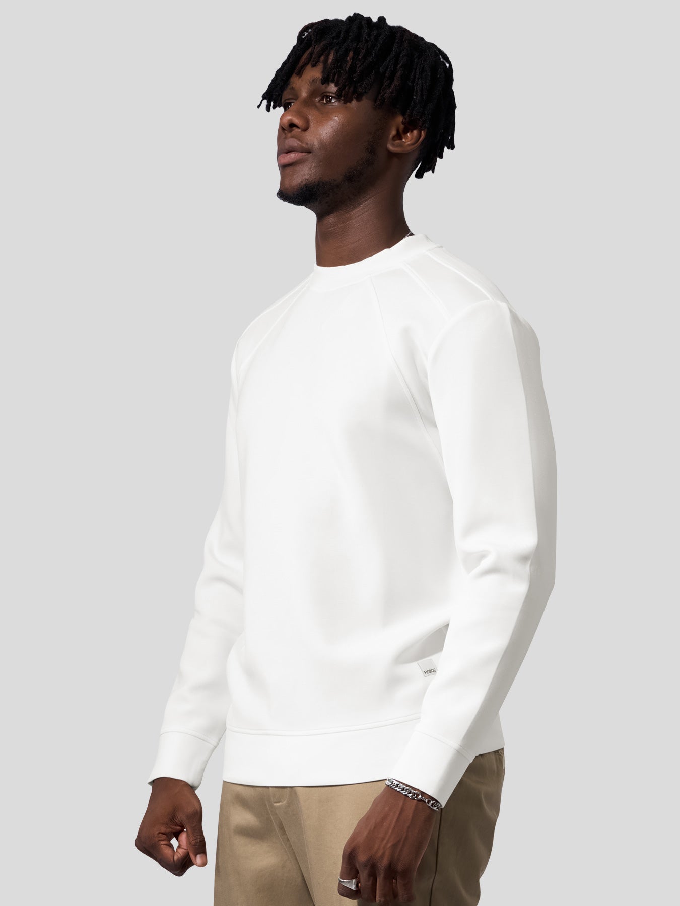 Modal Blend Fall Panel Sweatshirt Wrinkle Resistant Daily Wear