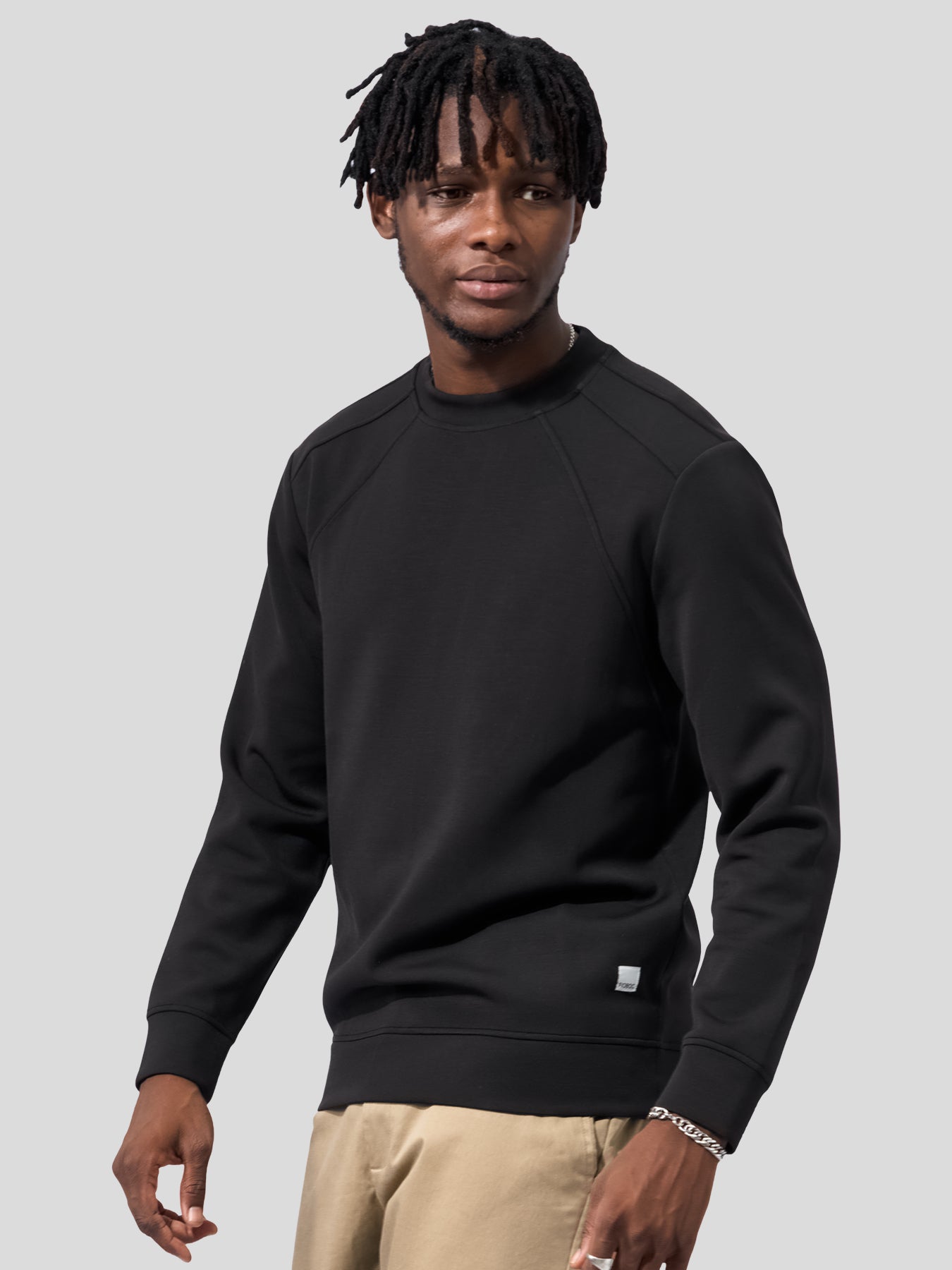 Modal Blend Fall Panel Sweatshirt Wrinkle Resistant Daily Wear