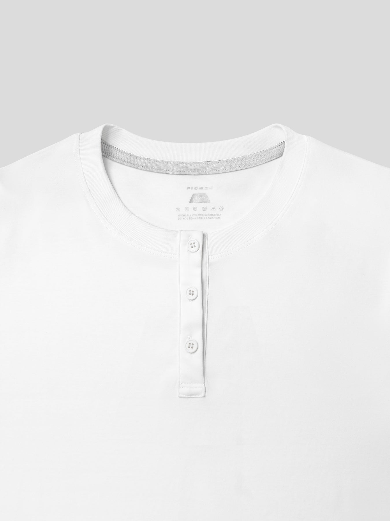 StaySmooth Langarm-Henley-T-Shirt mit Drop-Cut