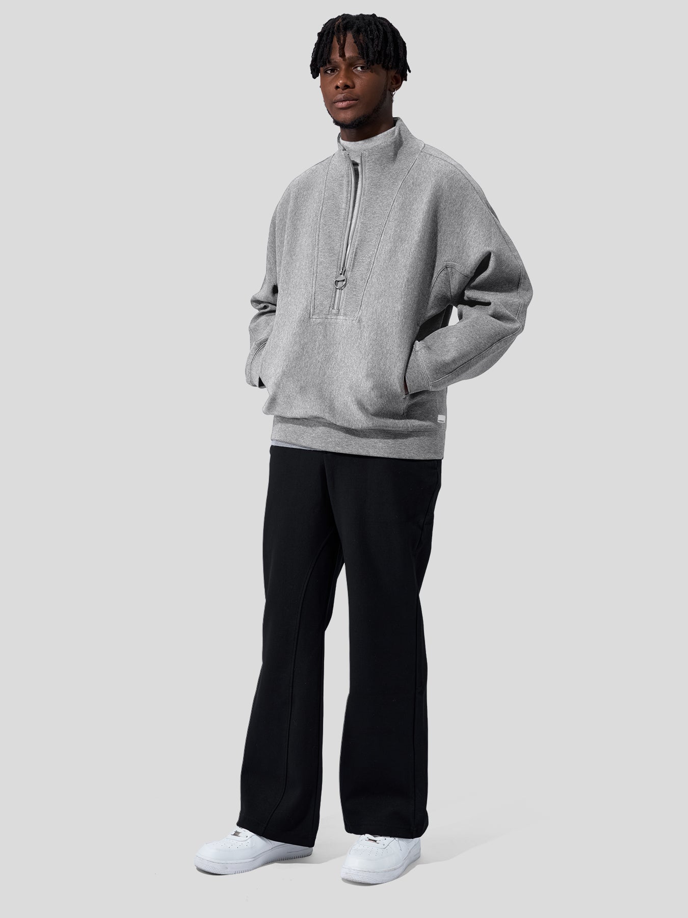 CozySpacer Half Zip Sweatshirt Soft Casual Homewear