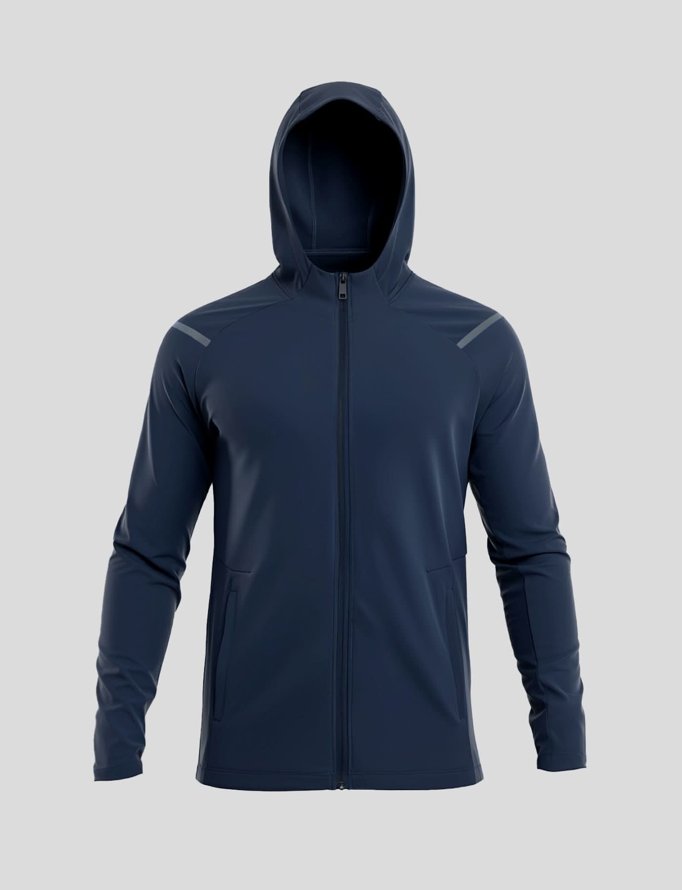 SmoothBlend Quick Dry Sports Fitness Hooded Jacket