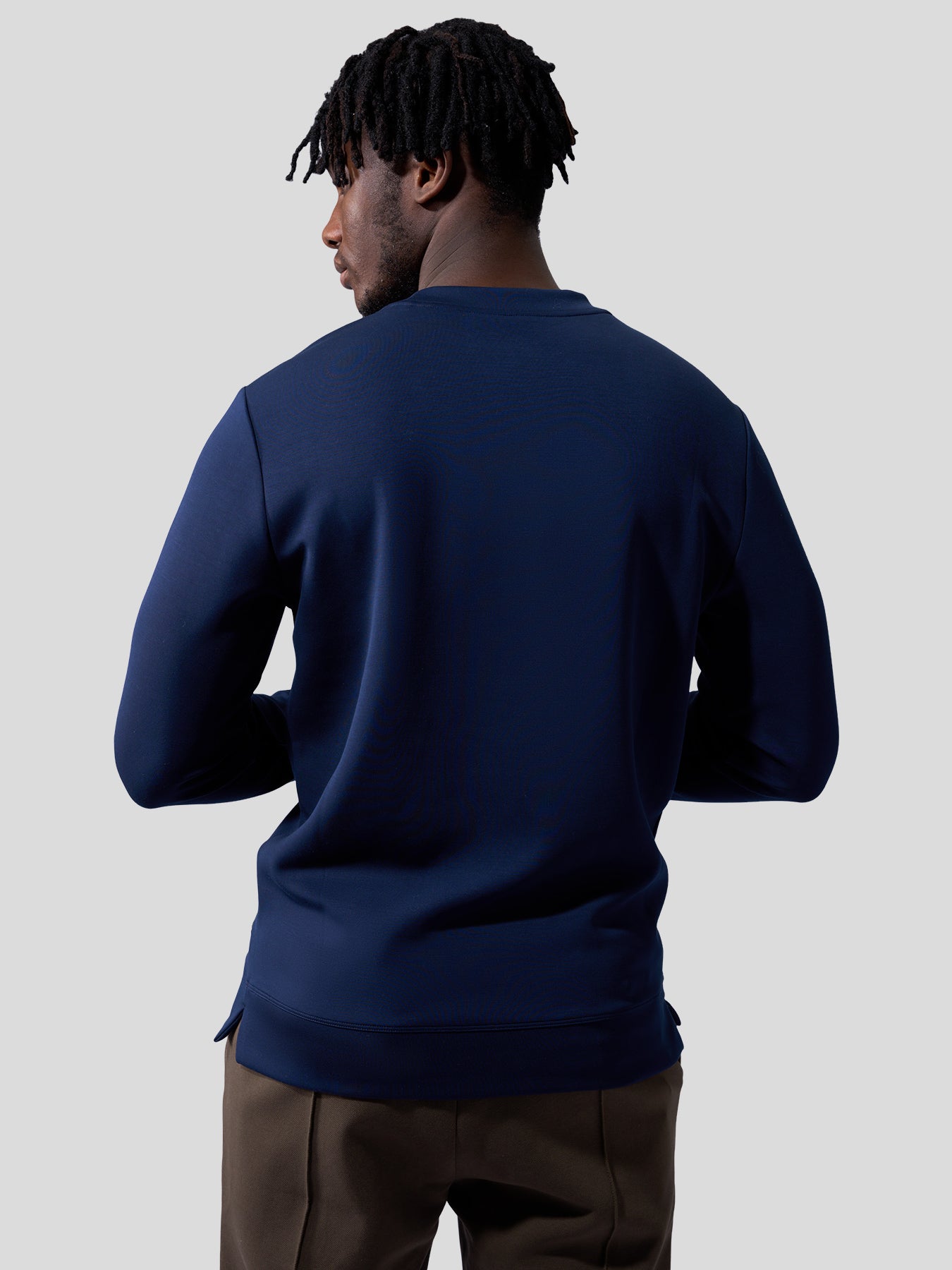 Modal Blend Crew Neck Sweatshirt
