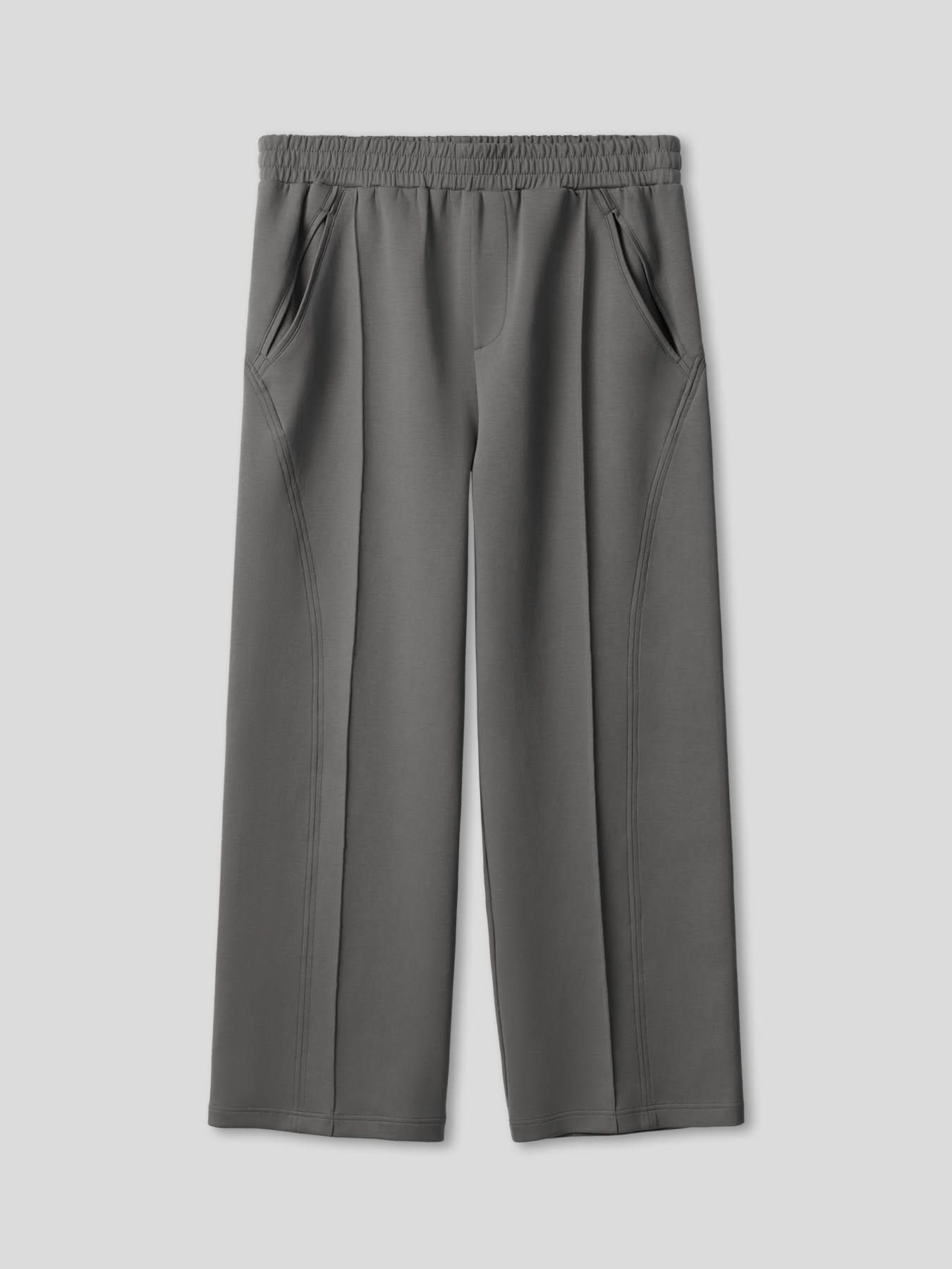 Modal Blend Pocket Tee And Cozyapscer Straight Leg Pant Set