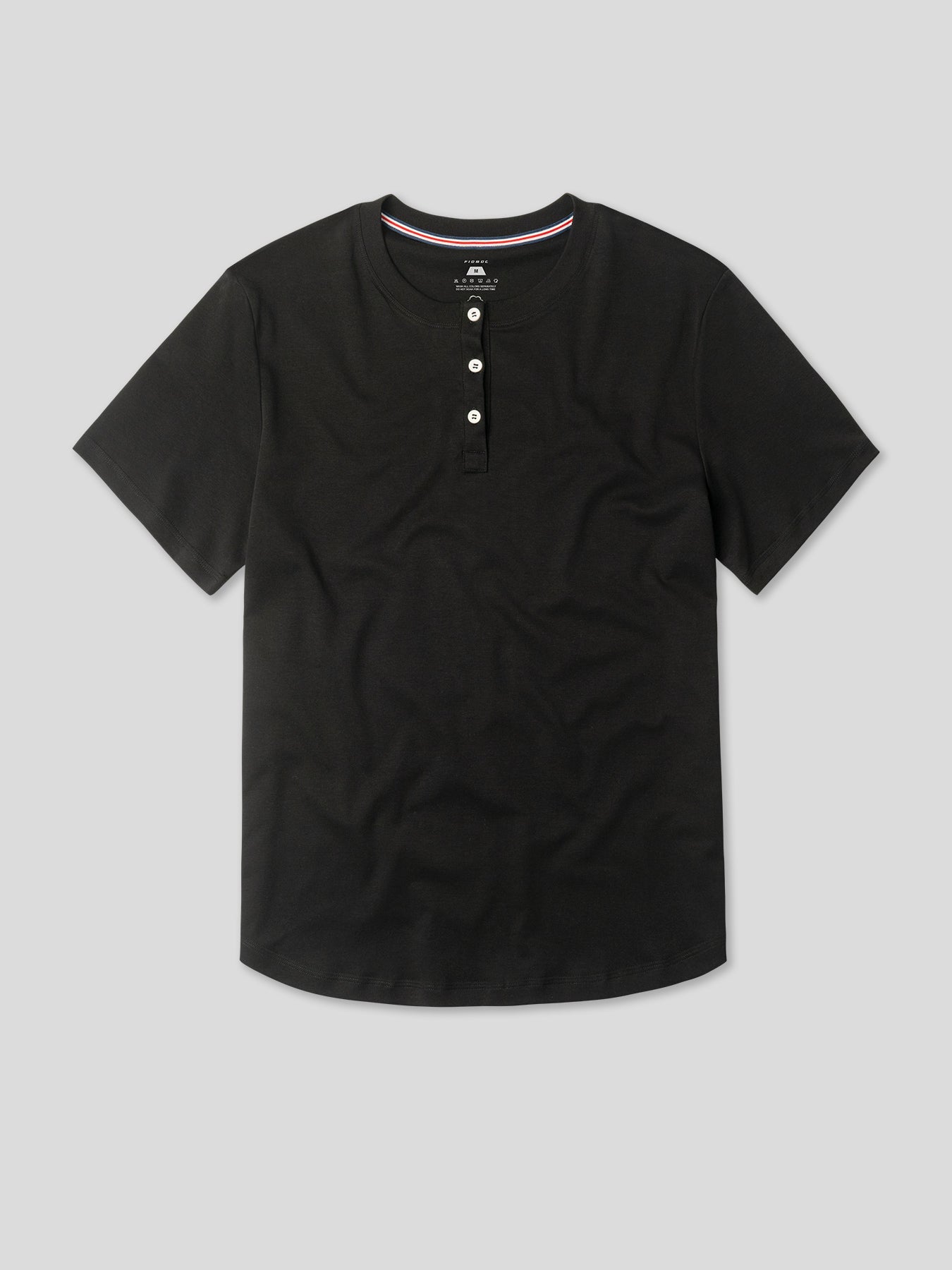 CloudWear Henley Curve-Hem Tee