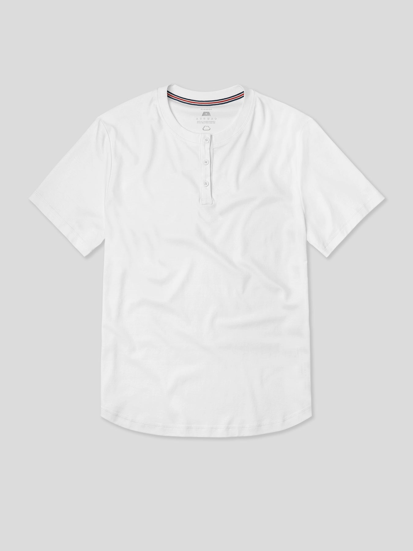 CloudWear Henley Curve-Hem Tee